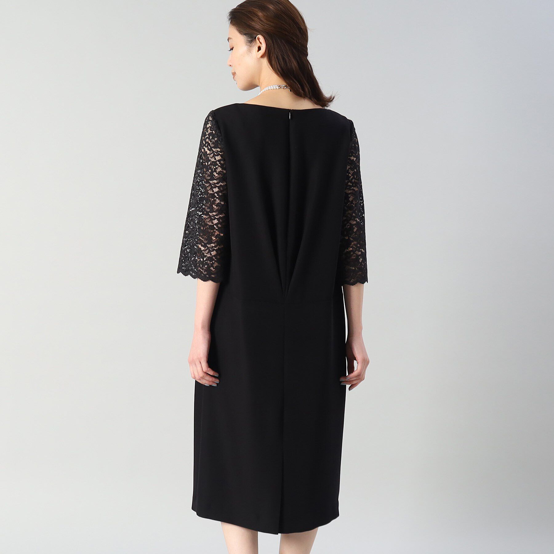 UNTITLED「袖レースドレスワンピース」|ワンピース|