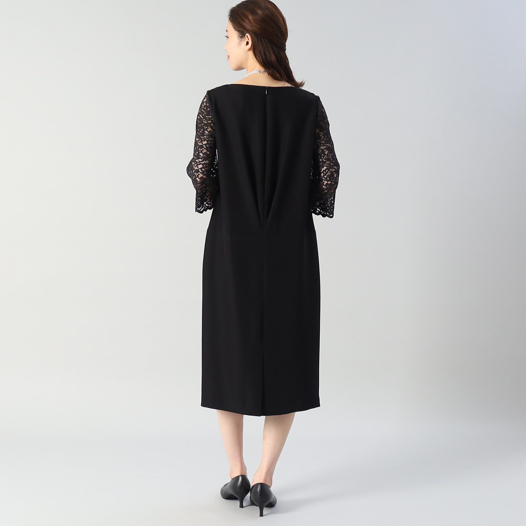 UNTITLED「袖レースドレスワンピース」|ワンピース|