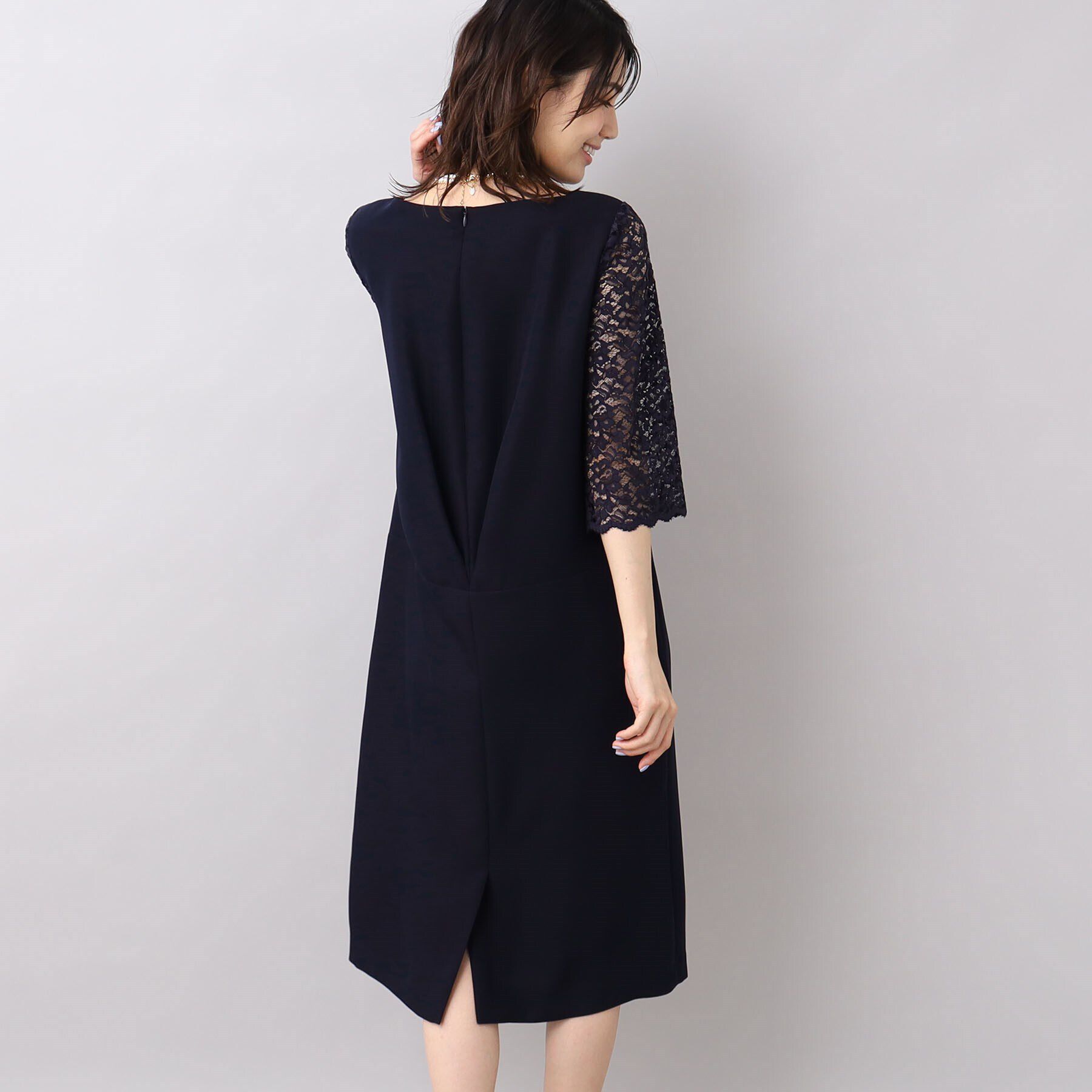 UNTITLED「袖レースドレスワンピース」|ワンピース|