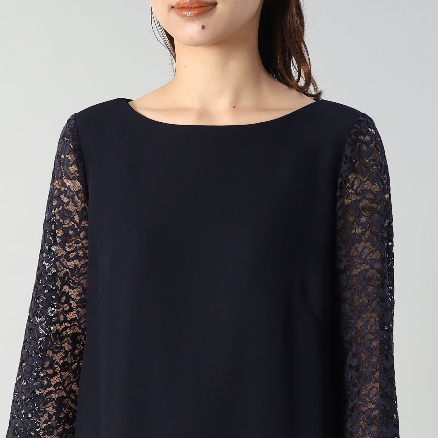 UNTITLED「袖レースドレスワンピース」|ワンピース|