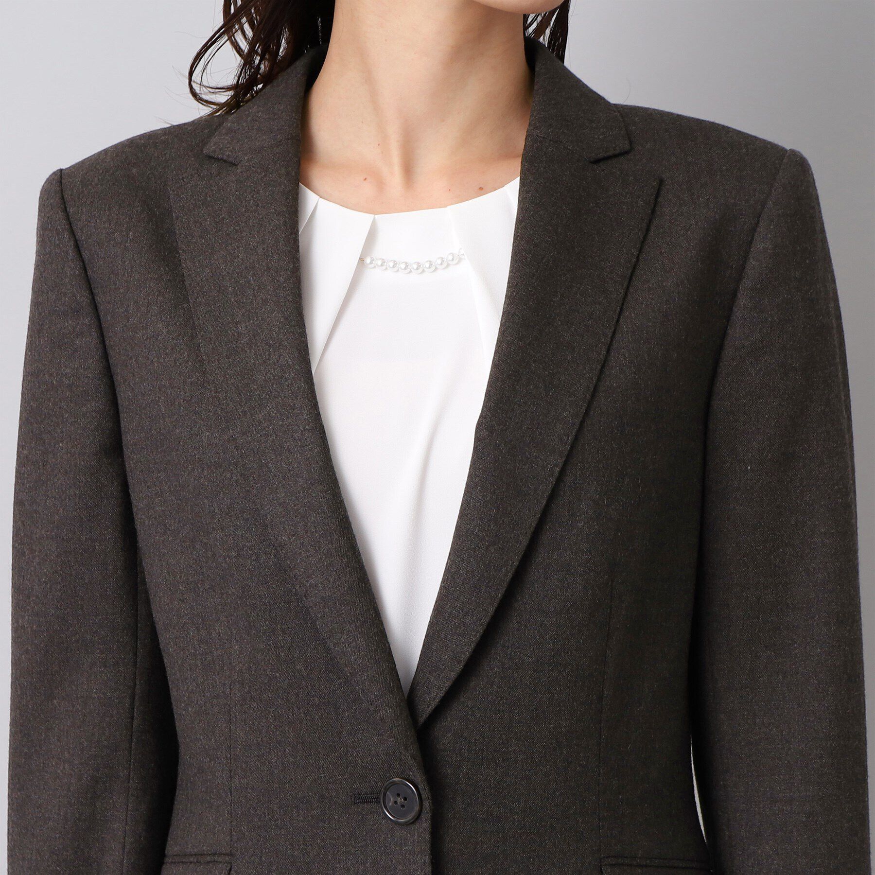 UNTITLED「ファインフラノ ジャケット」|テーラードジャケット|