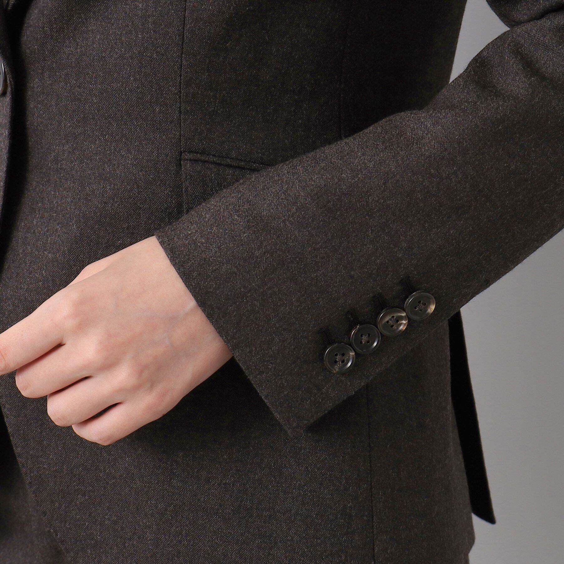 UNTITLED「ファインフラノ ジャケット」|テーラードジャケット|