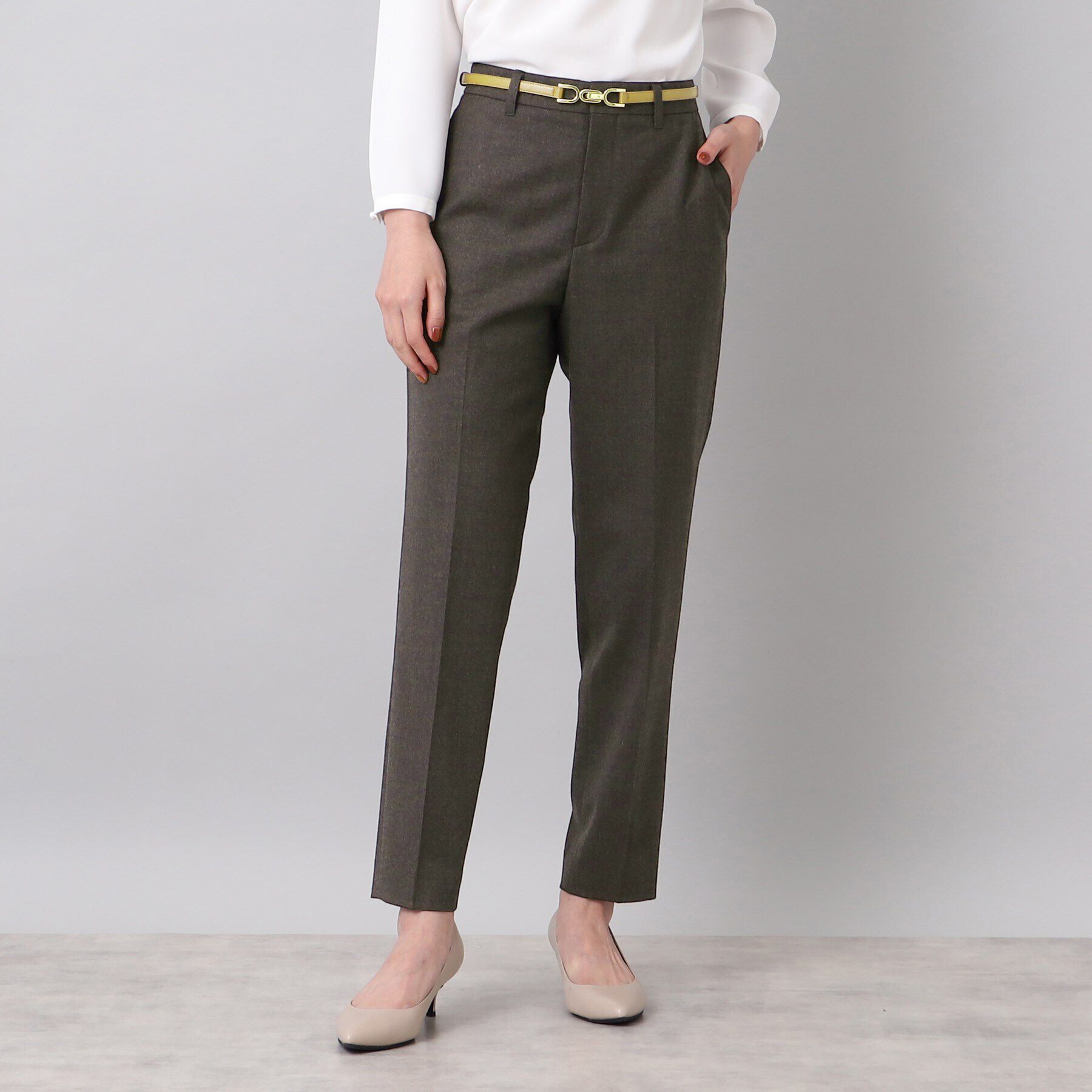 UNTITLED「ファインフラノ パンツ」|その他|ディープブラウン(0