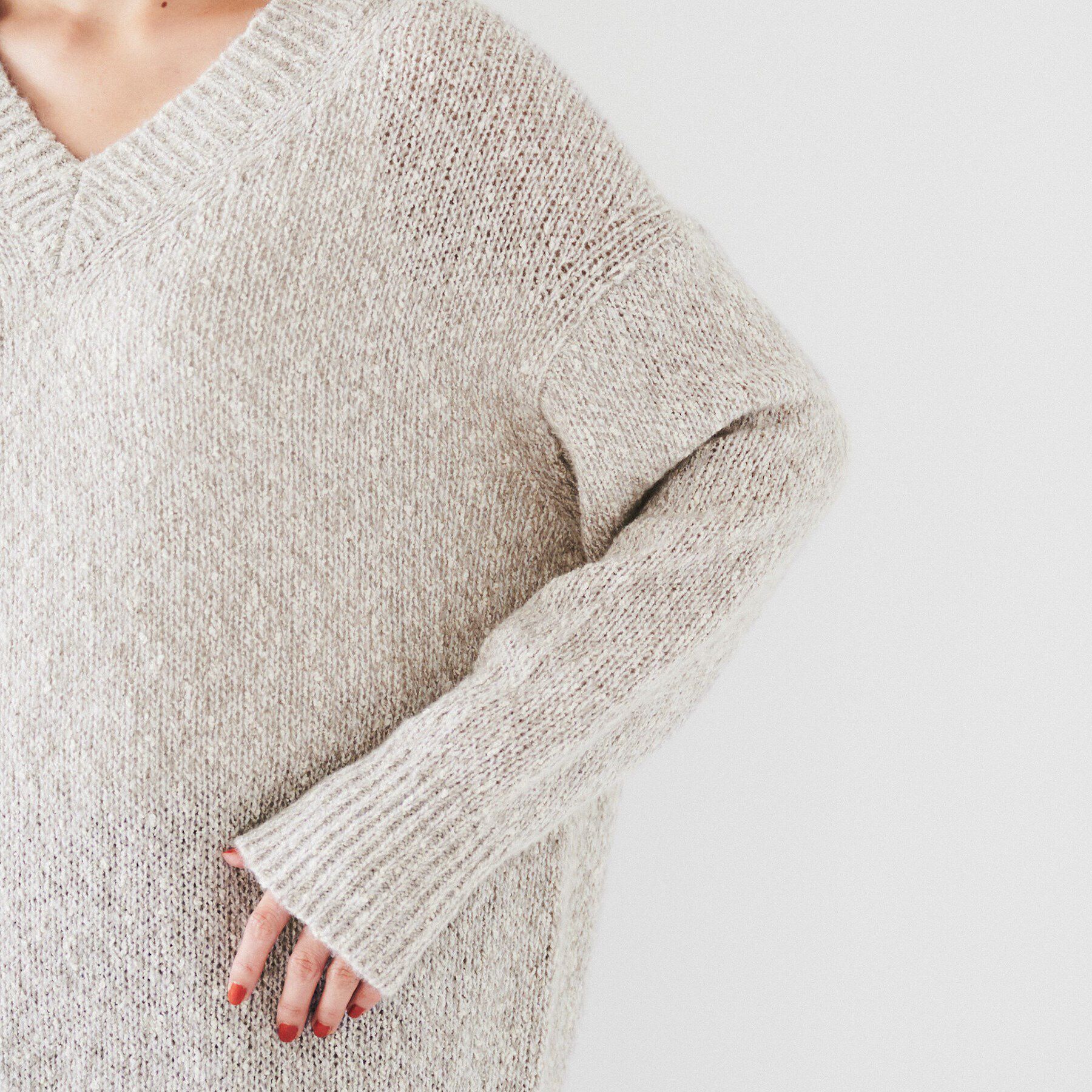 UNTITLED「【ゆったり/こなれ感】ミックスツイストプルオーバーニット」|ニット・セーター|