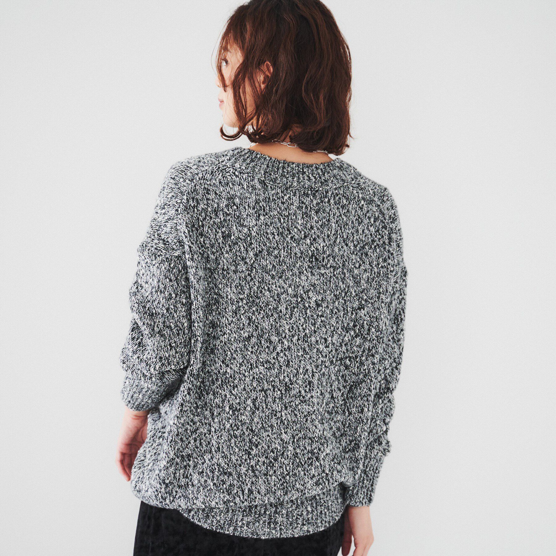 UNTITLED「【ゆったり/こなれ感】ミックスツイストプルオーバーニット」|ニット・セーター|
