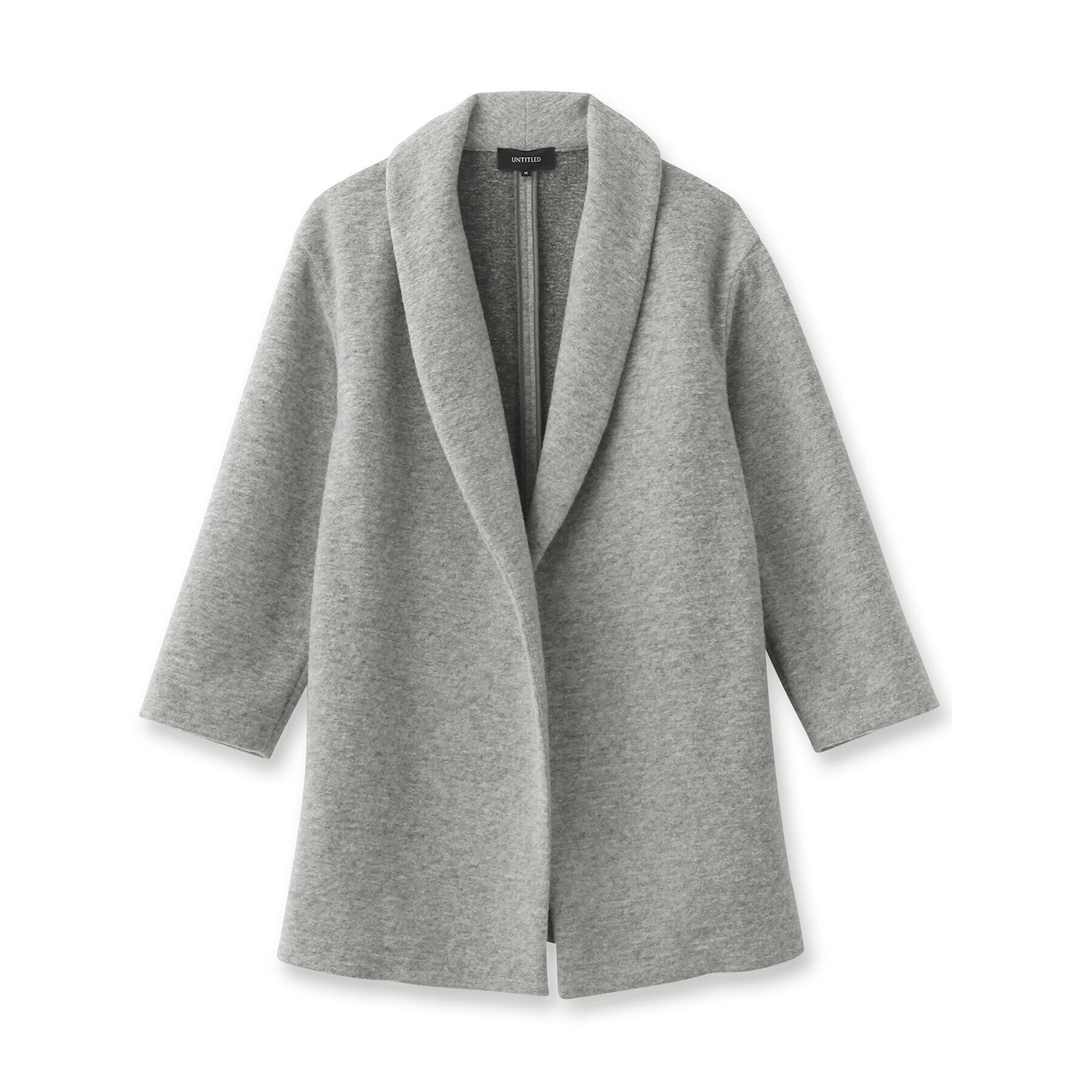 UNTITLED「【日本製/イタリア素材/軽い】ショールカラーコート」|チェスターコート|