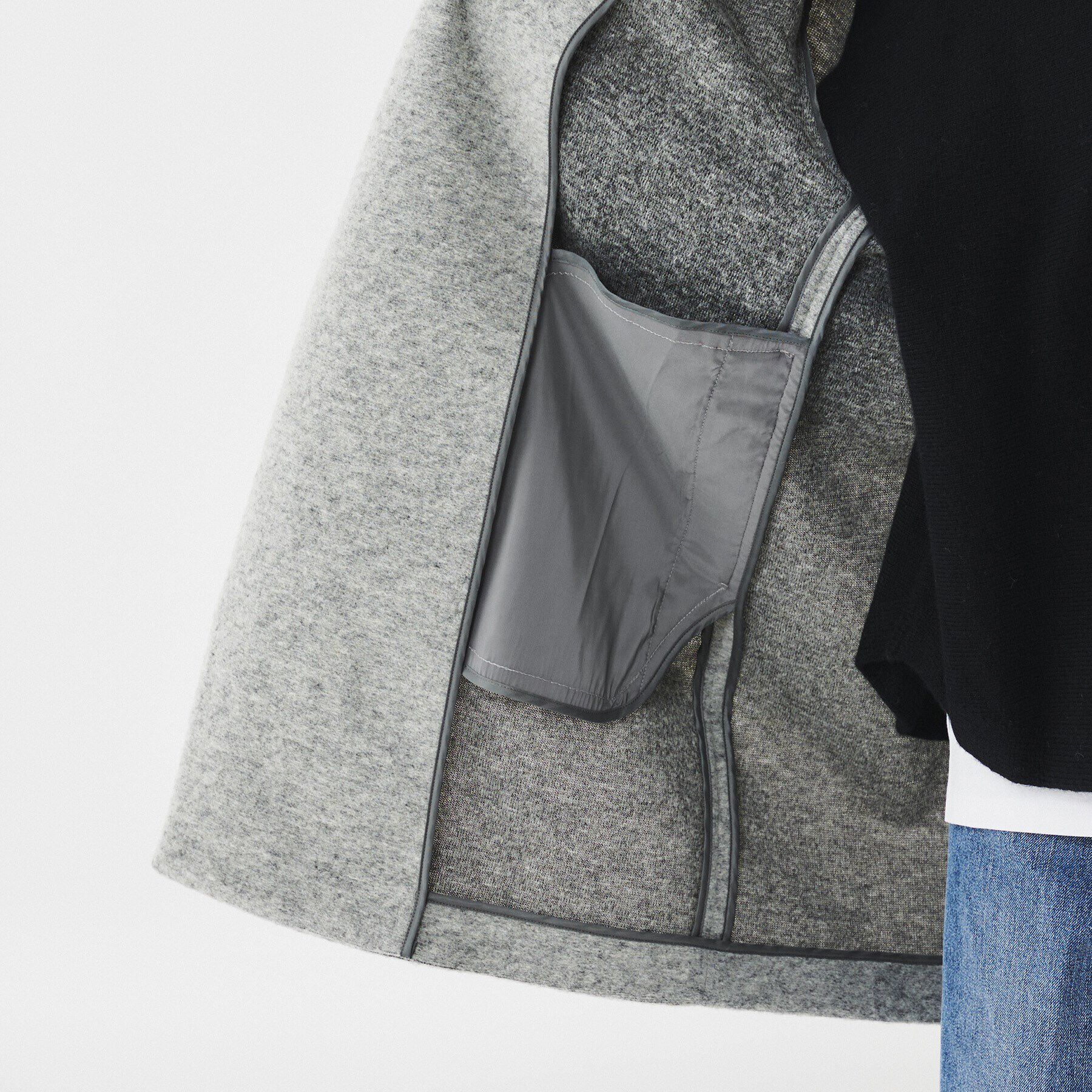 UNTITLED「【日本製/イタリア素材/軽い】ショールカラーコート」|チェスターコート|