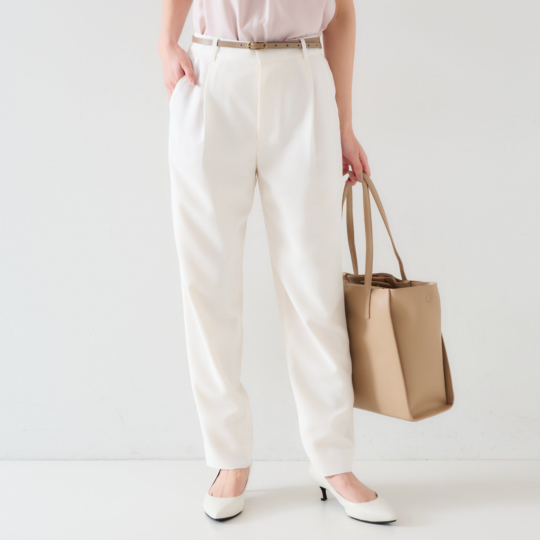 UNTITLED「【オンオフ/ストレッチ】ツイルテーパードパンツ」|その他|