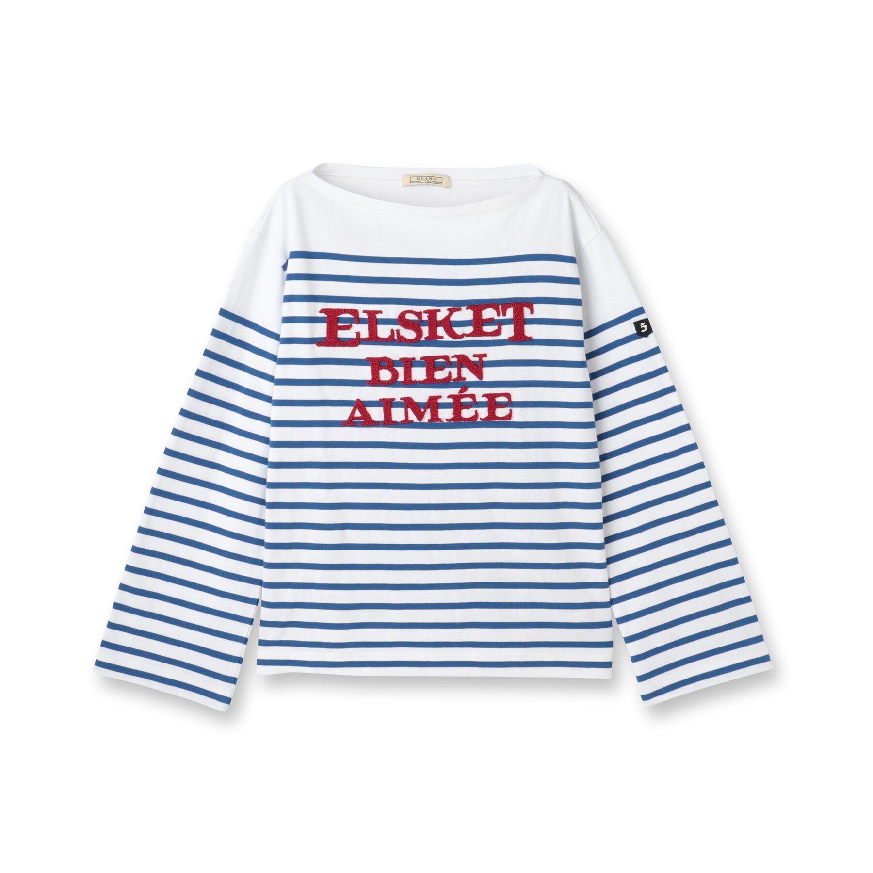 UNTITLED「【BLANC basque】バスクボーダー&times;刺繍プルオーバー」|Tシャツ・カットソー|