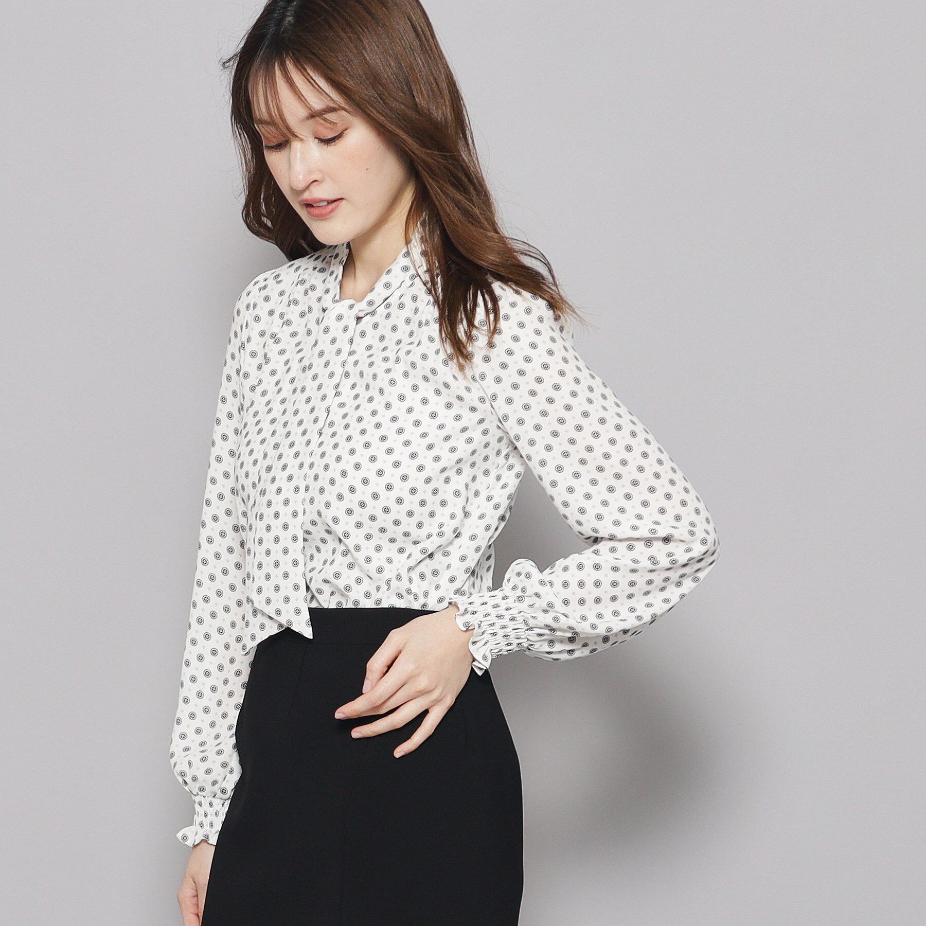 COUP DE CHANCE「【洗える】ボウタイブラウス」|シャツ・ブラウス|