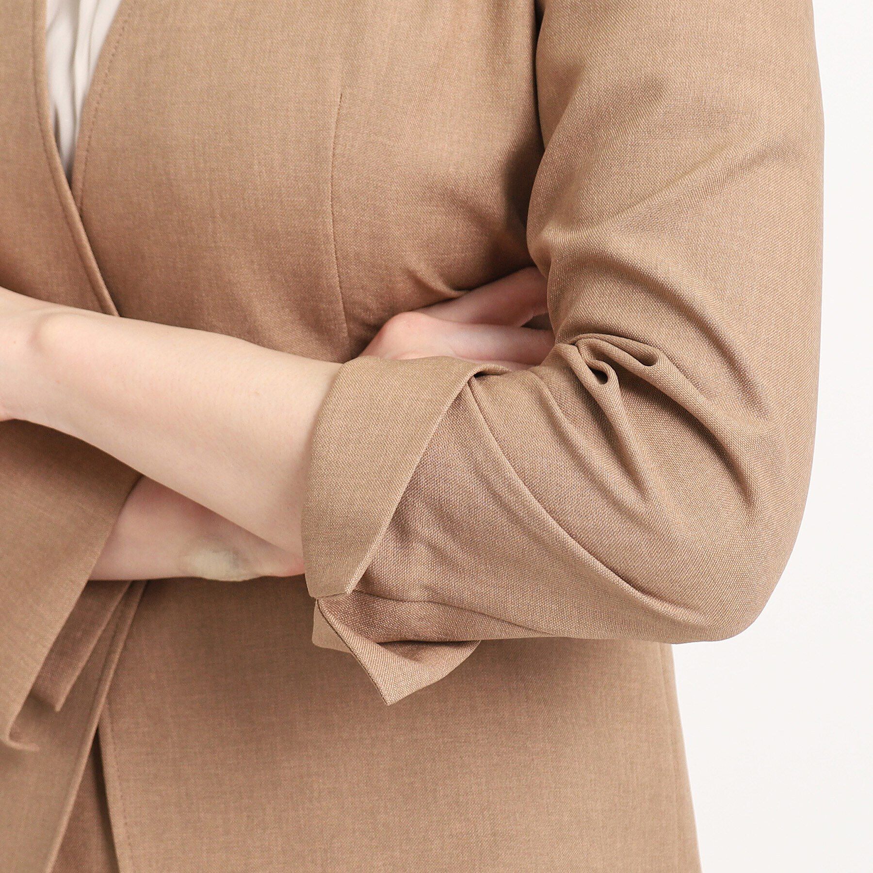 COUP DE CHANCE「【洗える／日本製】カラーレスジャケット」|ノーカラージャケット|