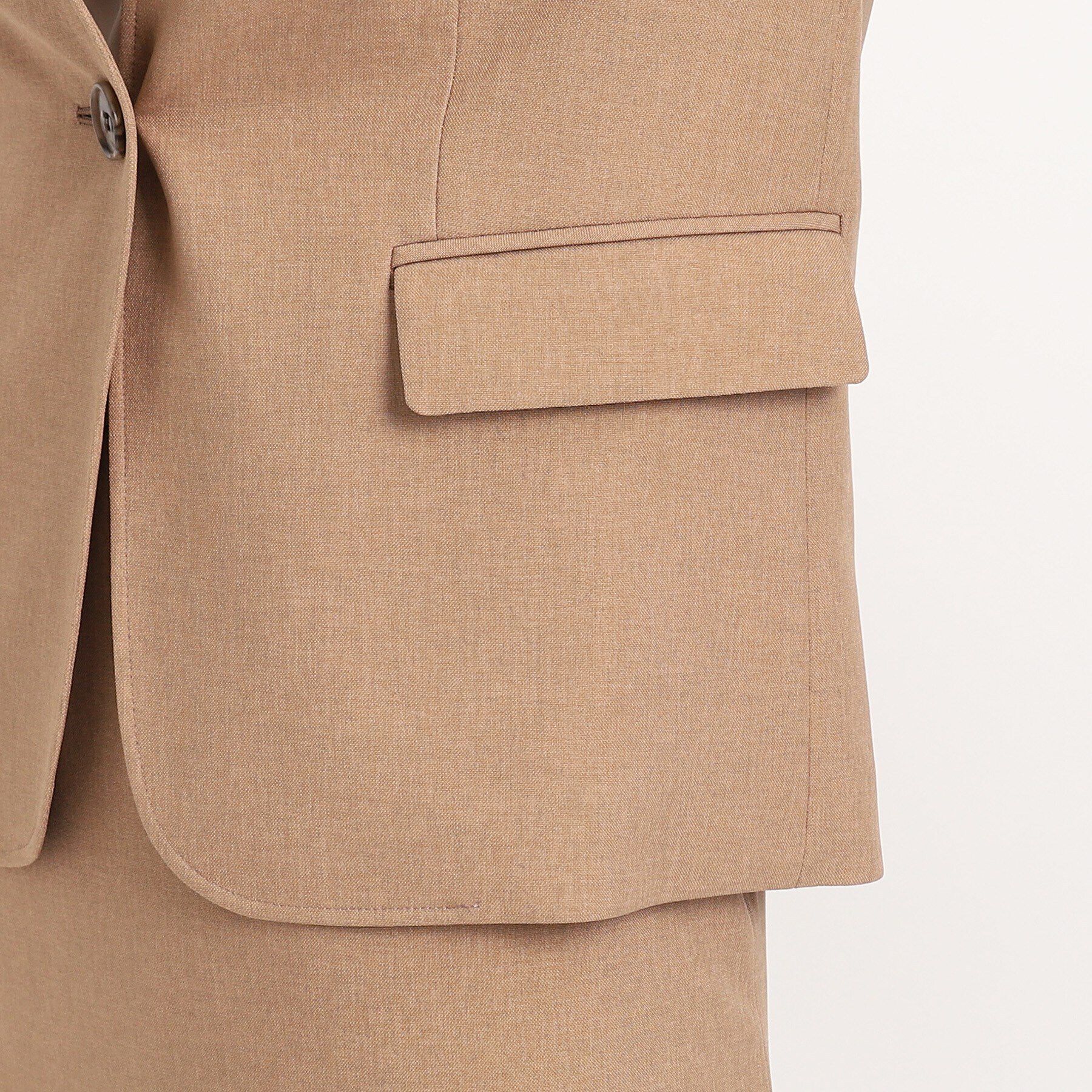 COUP DE CHANCE「【洗える／日本製】カラーレスジャケット」|ノーカラージャケット|