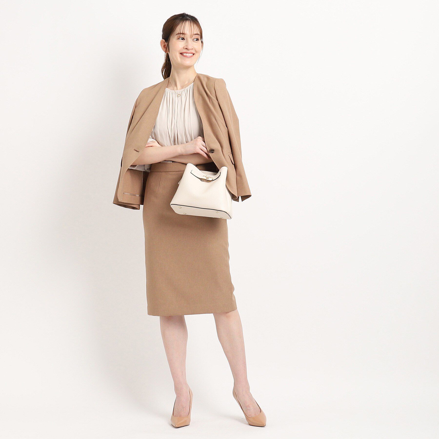 COUP DE CHANCE「【洗える／日本製】カラーレスジャケット」|ノーカラージャケット|