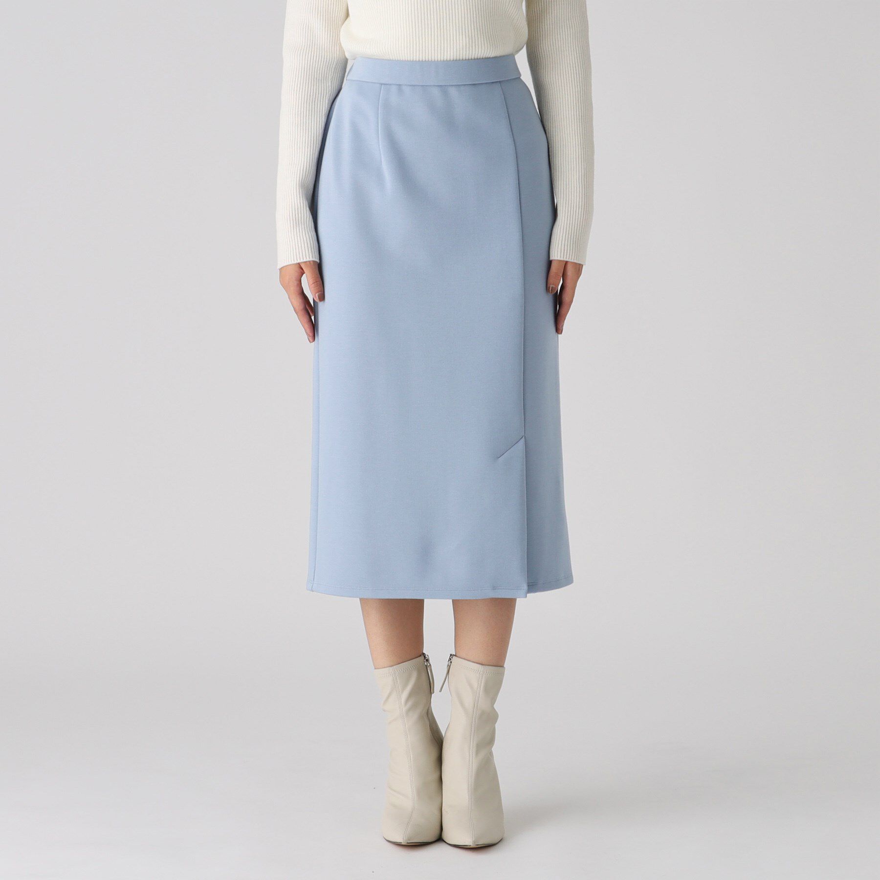 COUP DE CHANCE「【洗える/日本製／ウエストゴム】ポンチ素材ナロースカート」|スカート|