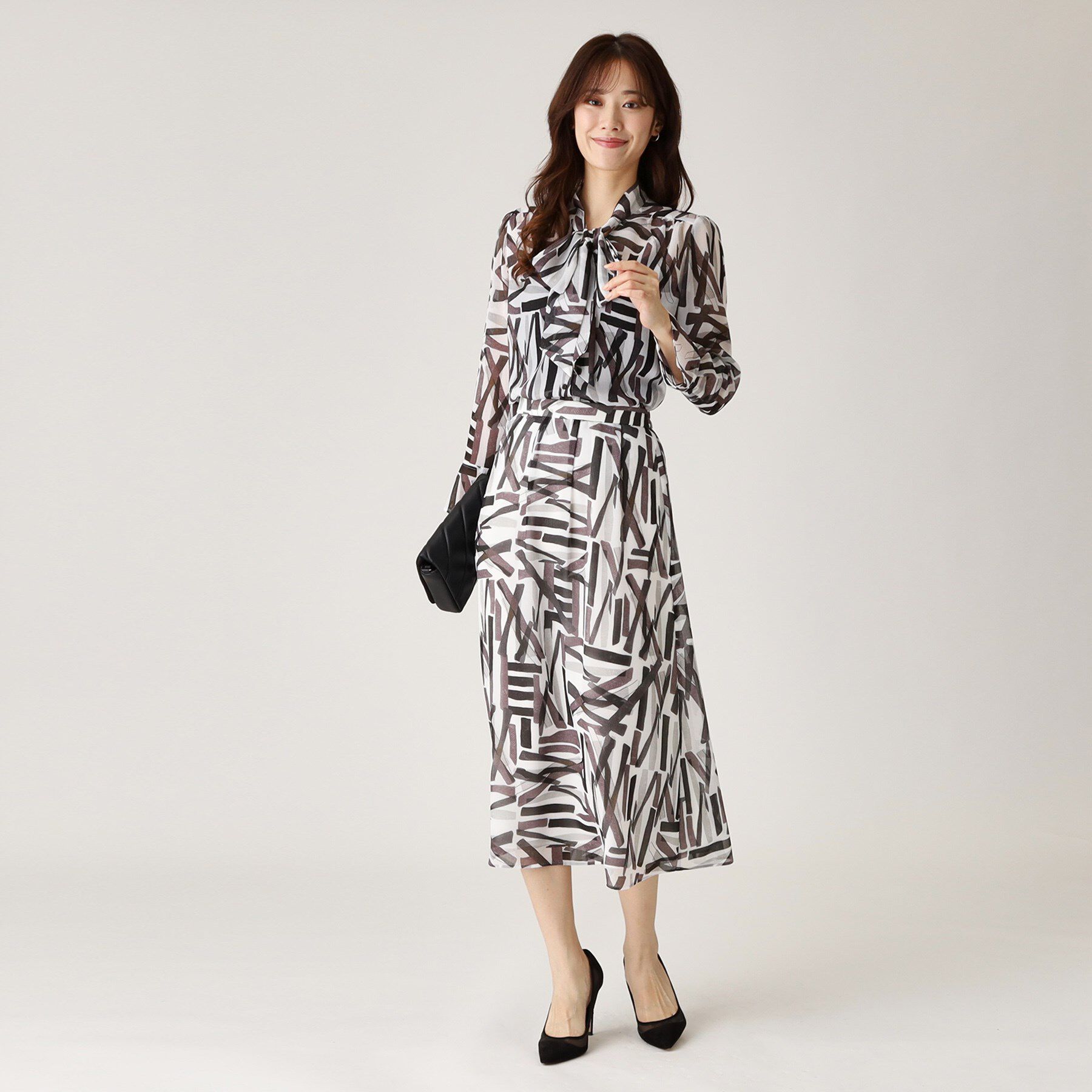 COUP DE CHANCE「【洗える／ウエストゴム】柄スカート」|スカート|