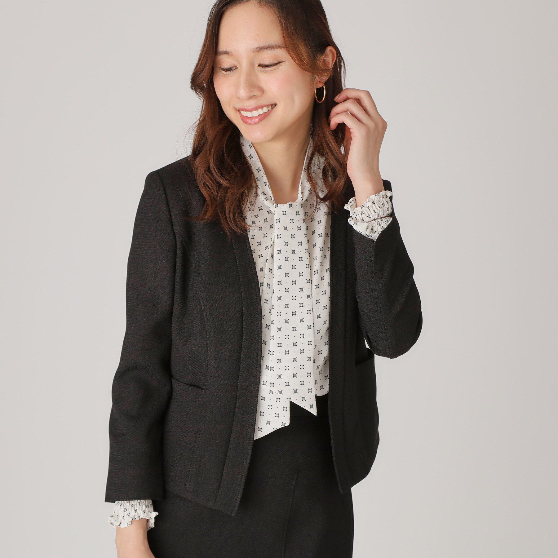 COUP DE CHANCE「【手洗い可／日本製】ノーカラージャケット」|ノーカラージャケット|