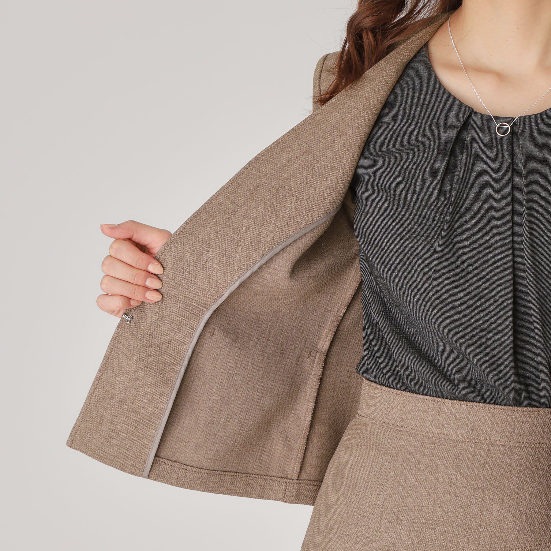 COUP DE CHANCE「【手洗い可／日本製】ノーカラージャケット」|ノーカラージャケット|