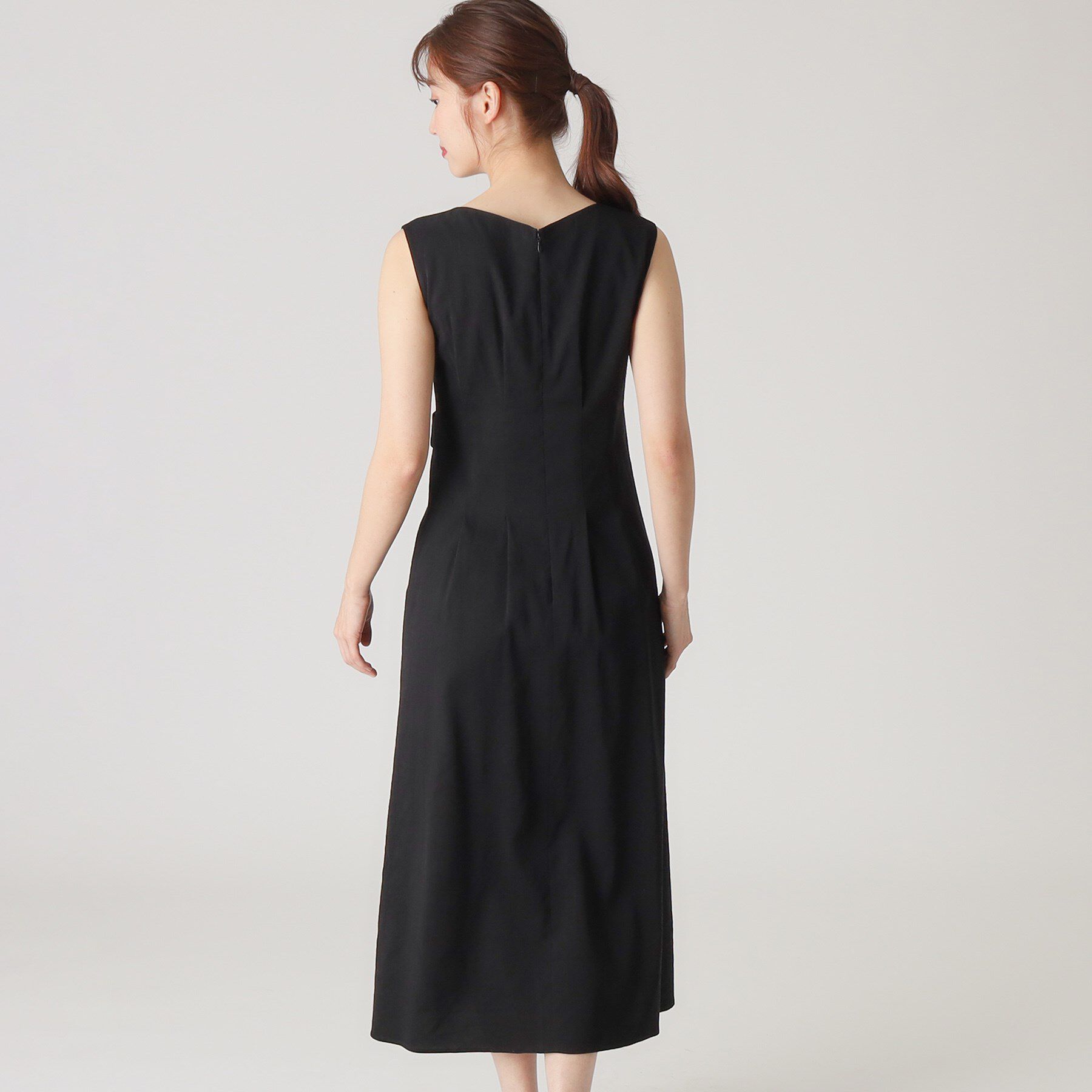COUP DE CHANCE「【洗える／日本製／麻混素材】フィットアンドフレアワンピース」|ワンピース|