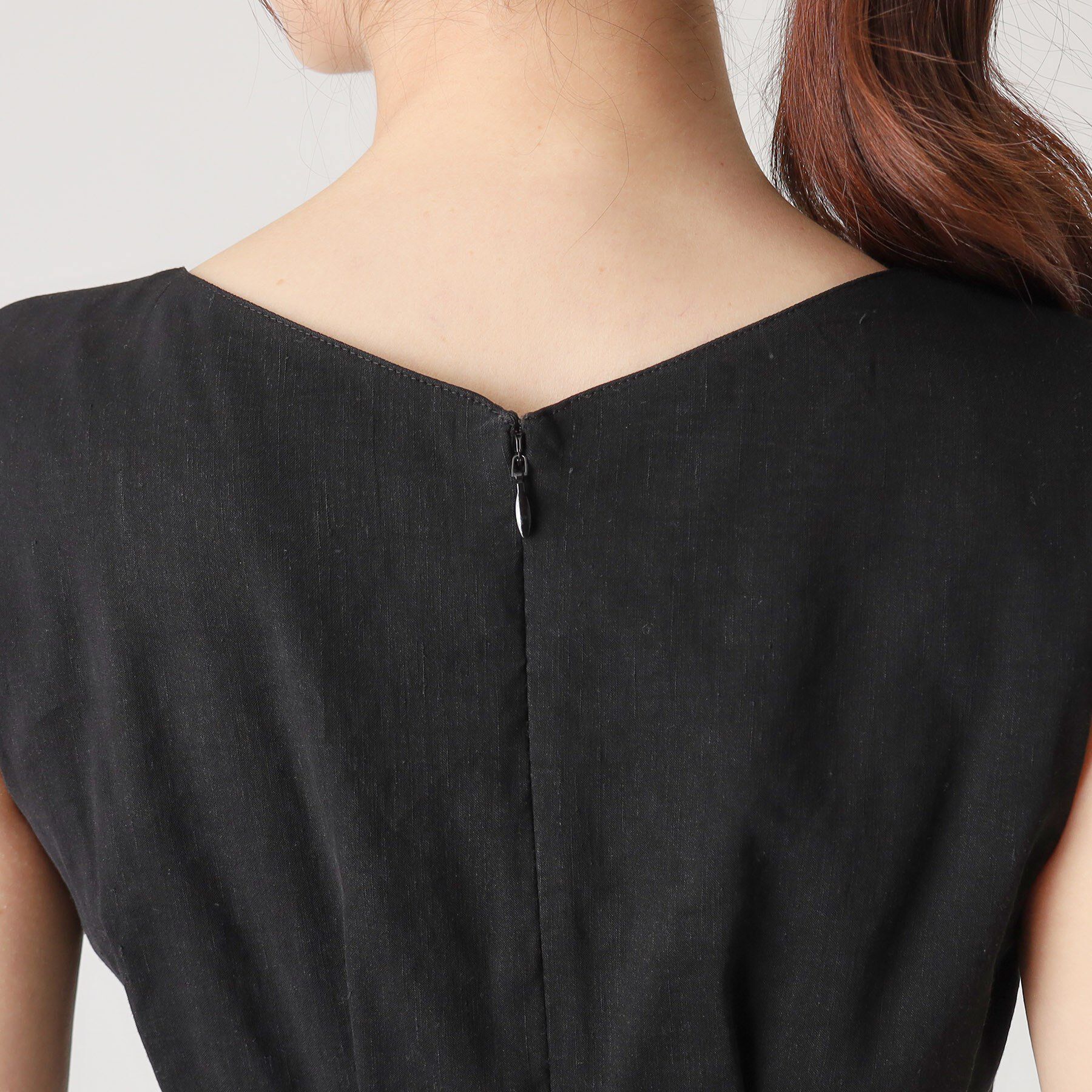 COUP DE CHANCE「【洗える／日本製／麻混素材】フィットアンドフレアワンピース」|ワンピース|