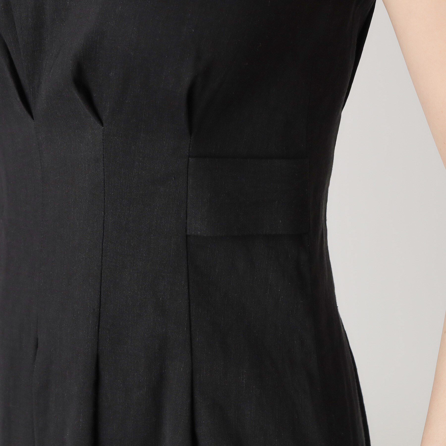 COUP DE CHANCE「【洗える／日本製／麻混素材】フィットアンドフレアワンピース」|ワンピース|