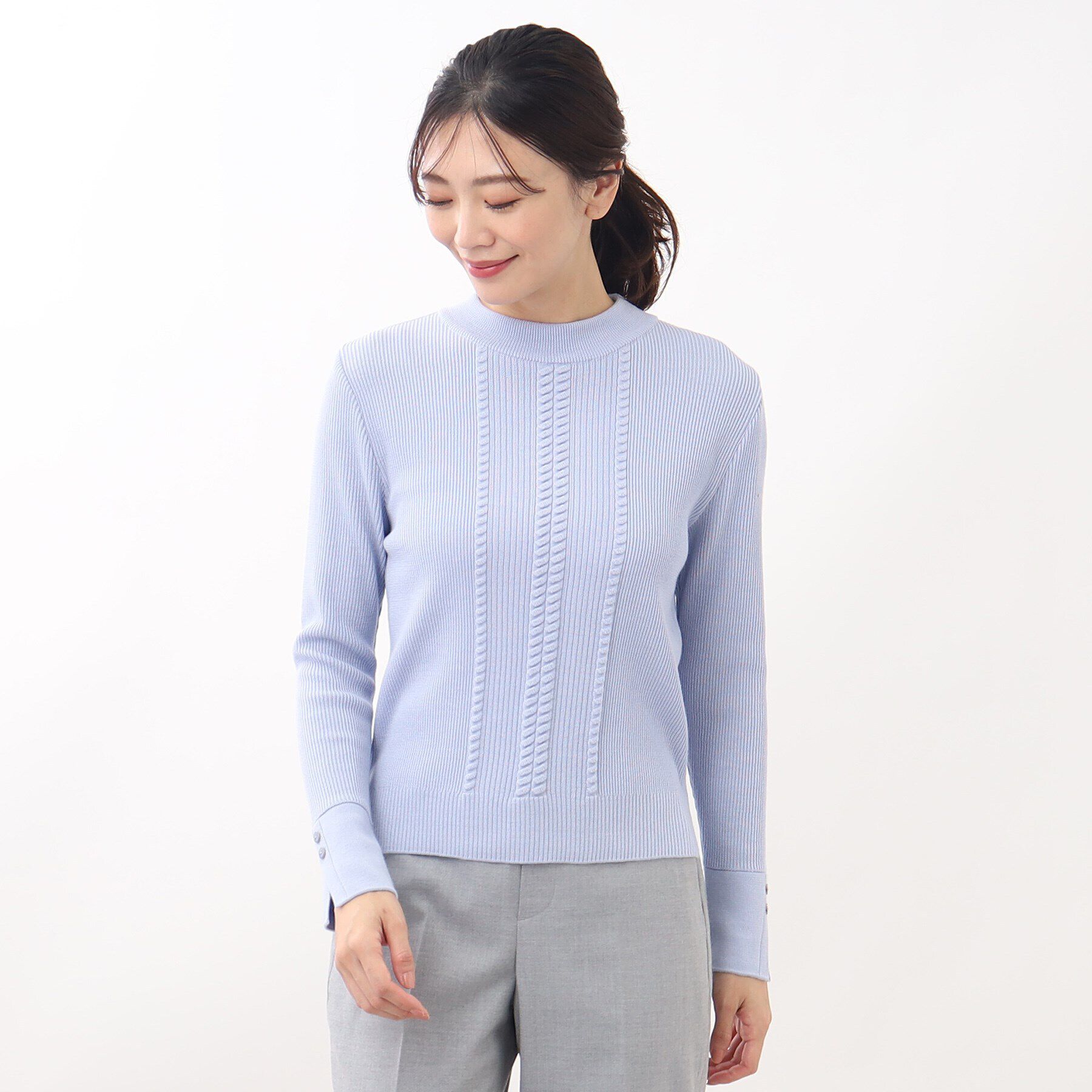 Reflect「【WEB限定カラーあり／洗える】プチハイネックリブニット」|ニット・セーター|