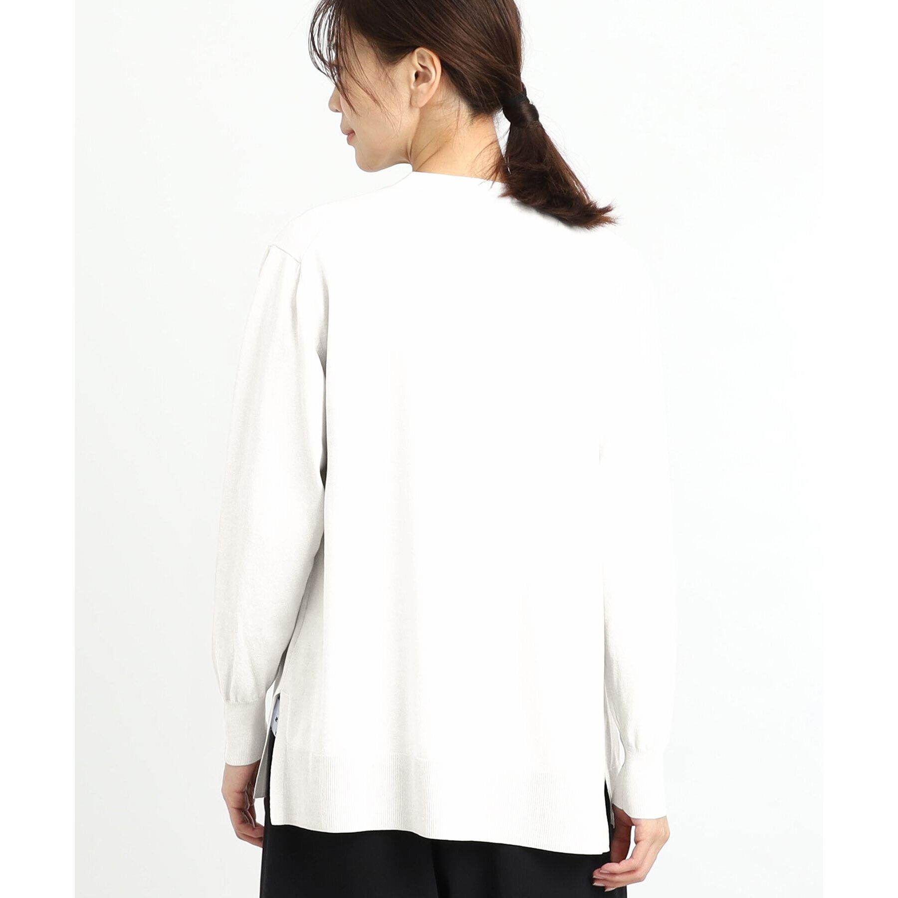 Reflect「【夏SALE／単品使いもできる】プリントブラウス着流しカーディガンニット」|カーディガン|