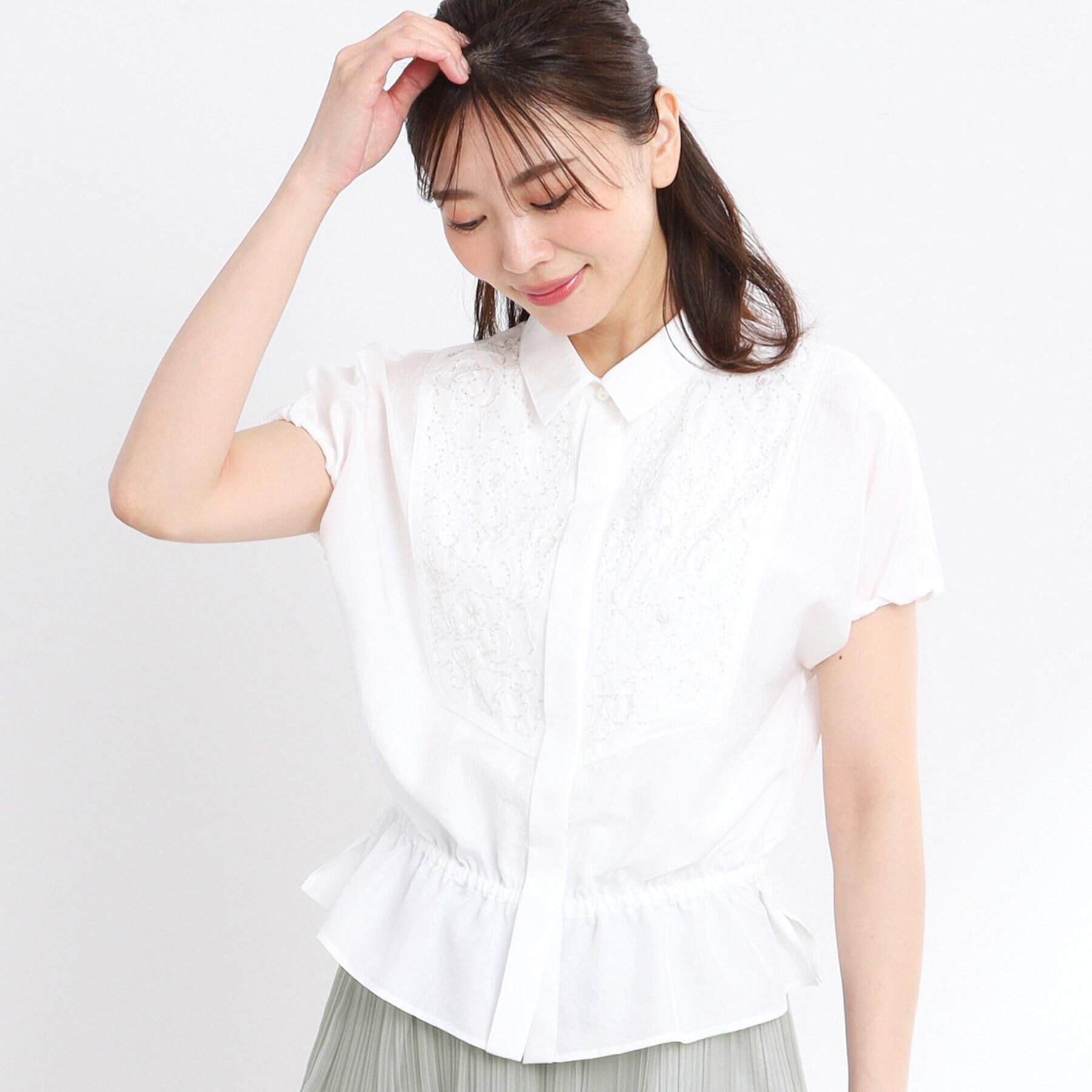 Reflect「【夏SALE／R‐QUALITY】ビーズ刺繍ブラウス」|シャツ・ブラウス|