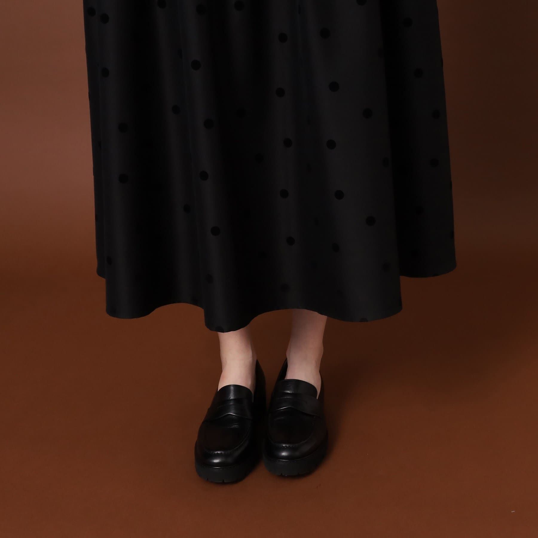 DRESSTERIOR「フロッキードットタフタスカート」|スカート|