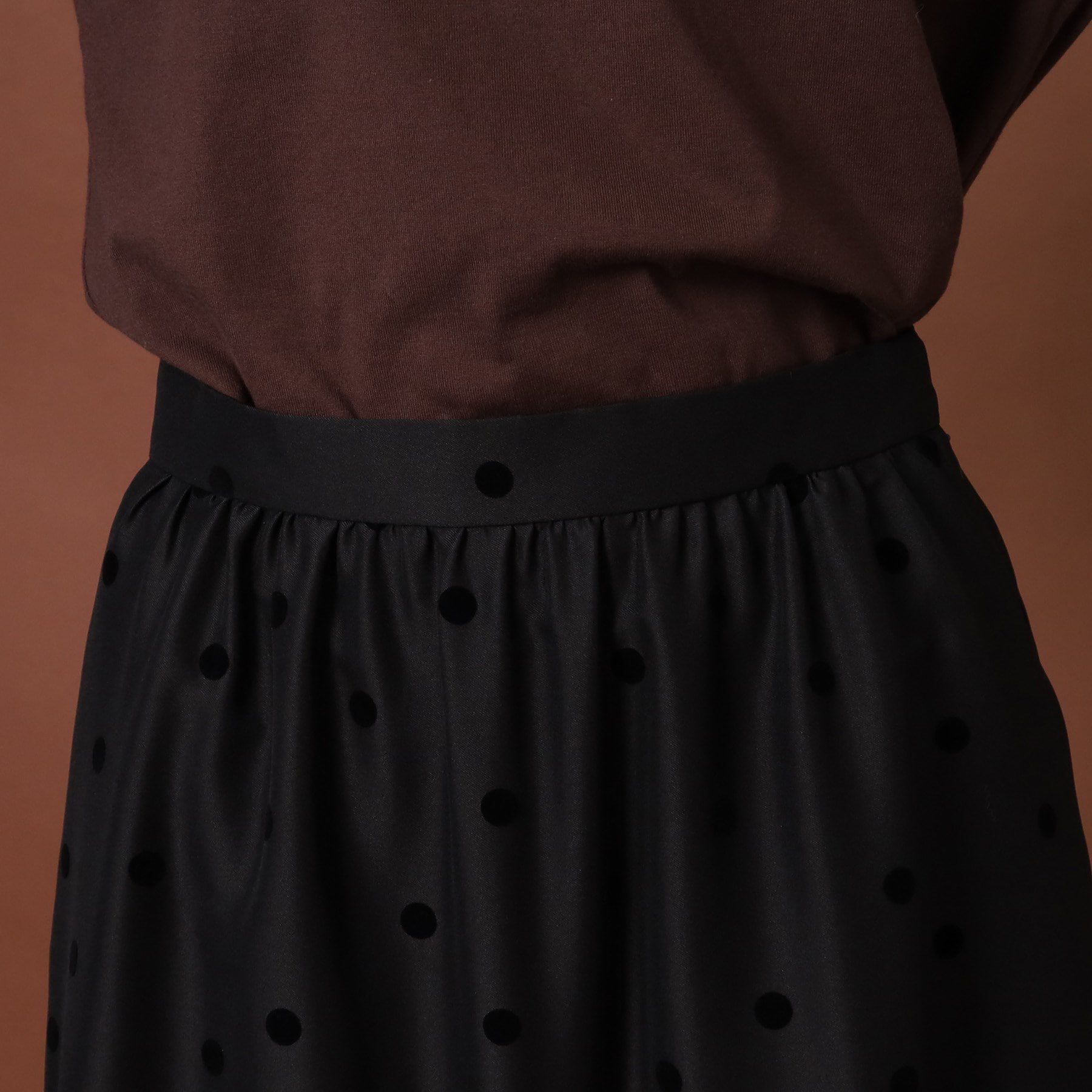 DRESSTERIOR「フロッキードットタフタスカート」|スカート|