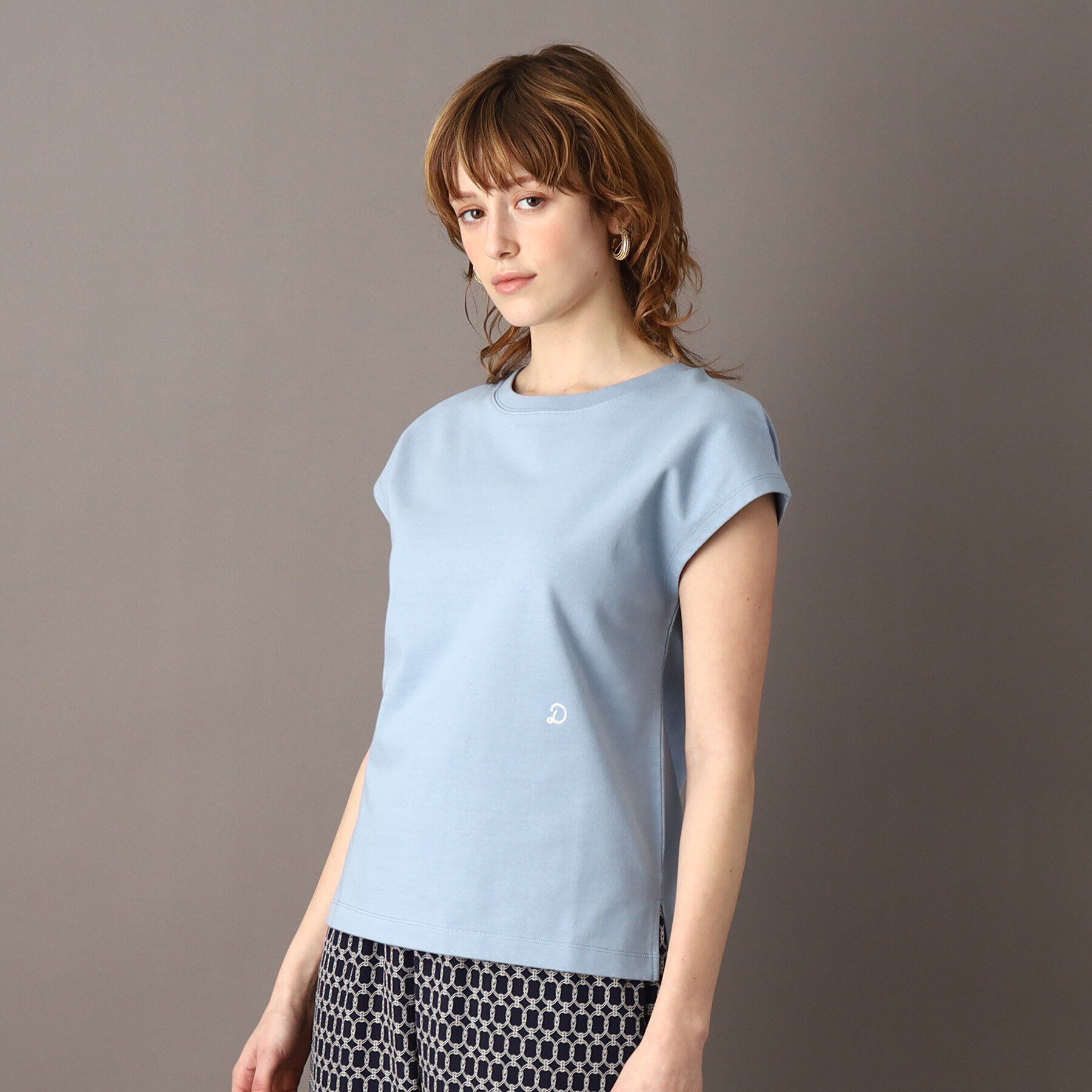 DRESSTERIOR「【洗える】エシカルオーガニックフレンチ袖Tシャツ」|Tシャツ・カットソー|