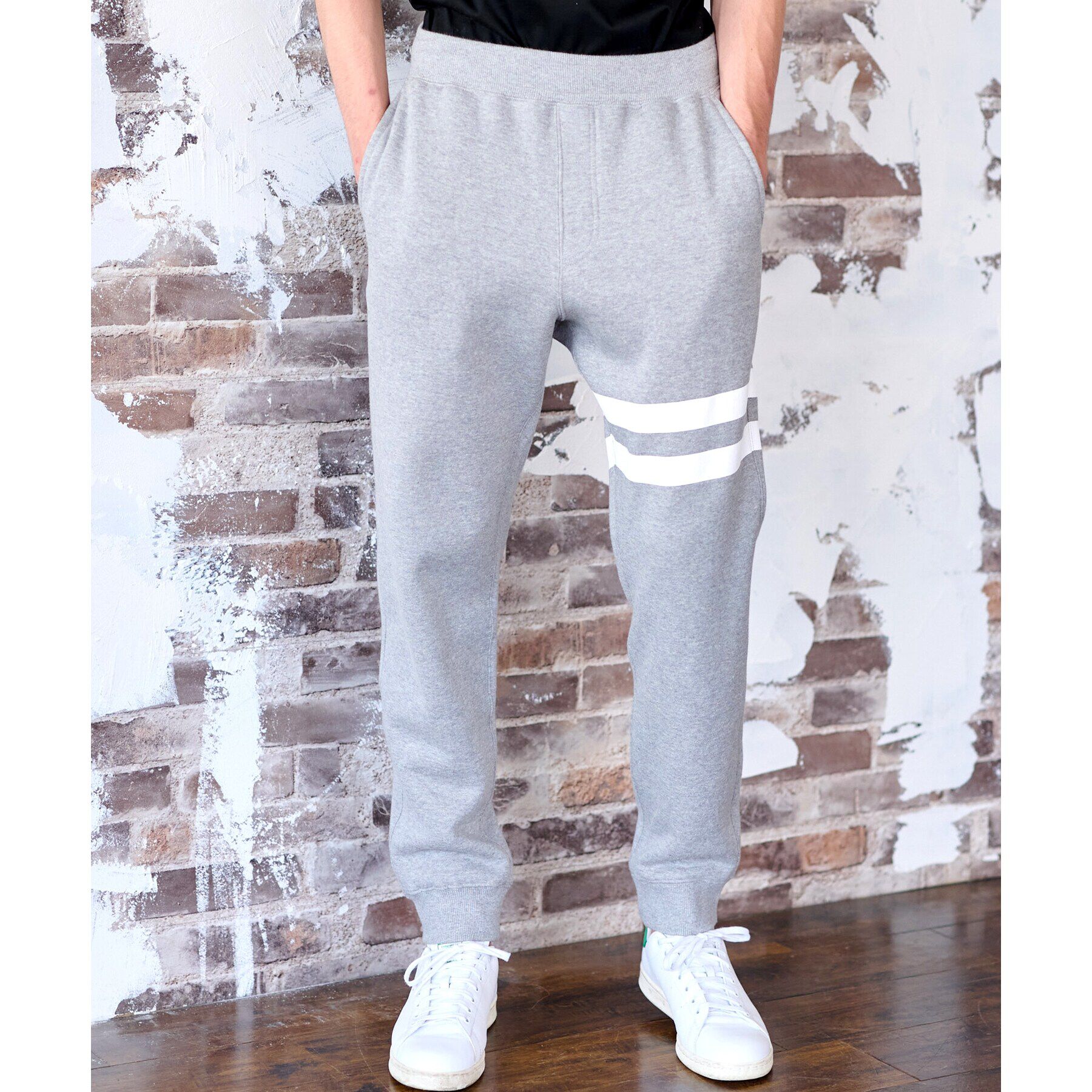 DRESSTERIOR「【セットアップ可/Safari12月号｜Monomx11月号掲載】ツーライン 裏起毛スウェットパンツ」|その他|グレー(012)