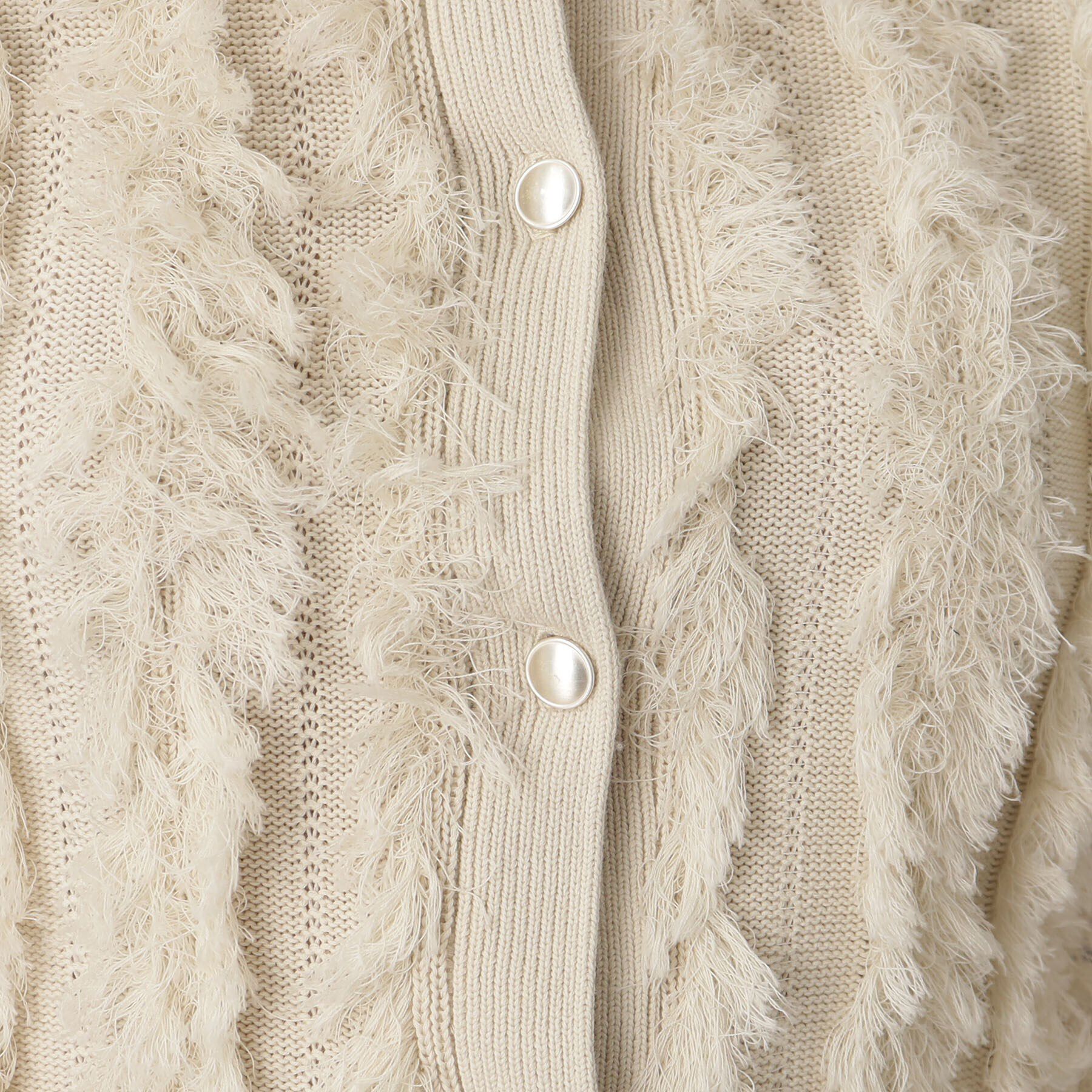 DRESSTERIOR「【前後2WAY/洗える】半袖フリンジニット」|ニット・セーター|