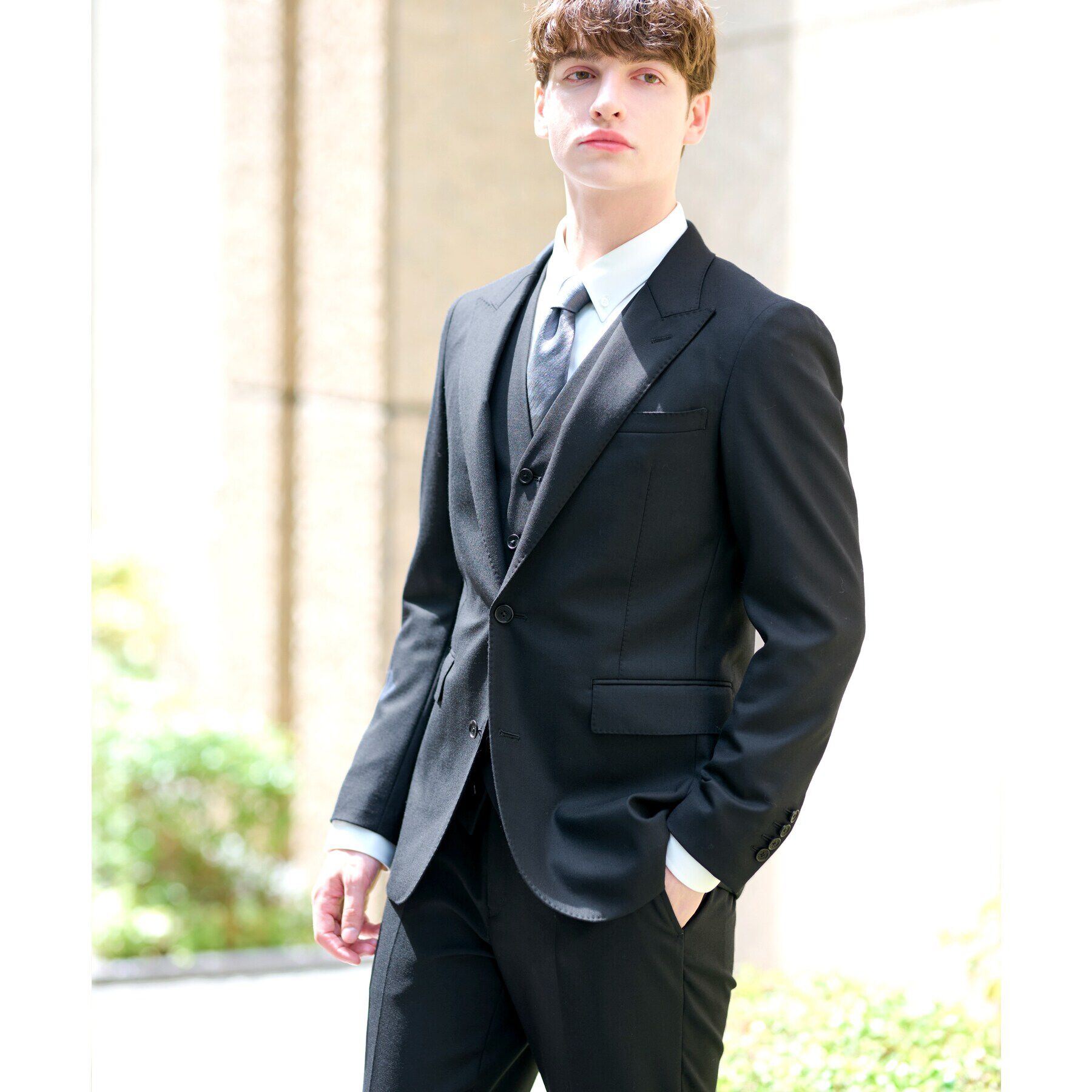 DRESSTERIOR「【セットアップ可】Super100&rsquo;s スリーピース SET UP ジャケット」|テーラードジャケット|