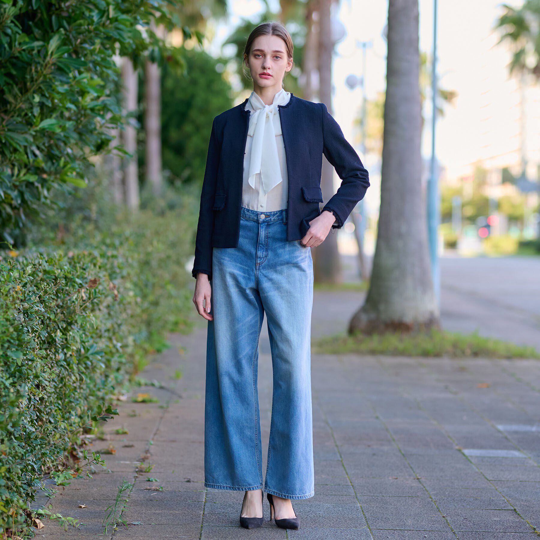 DRESSTERIOR「【セレモニー】オケージョンツイードジャケット」|ノーカラージャケット|