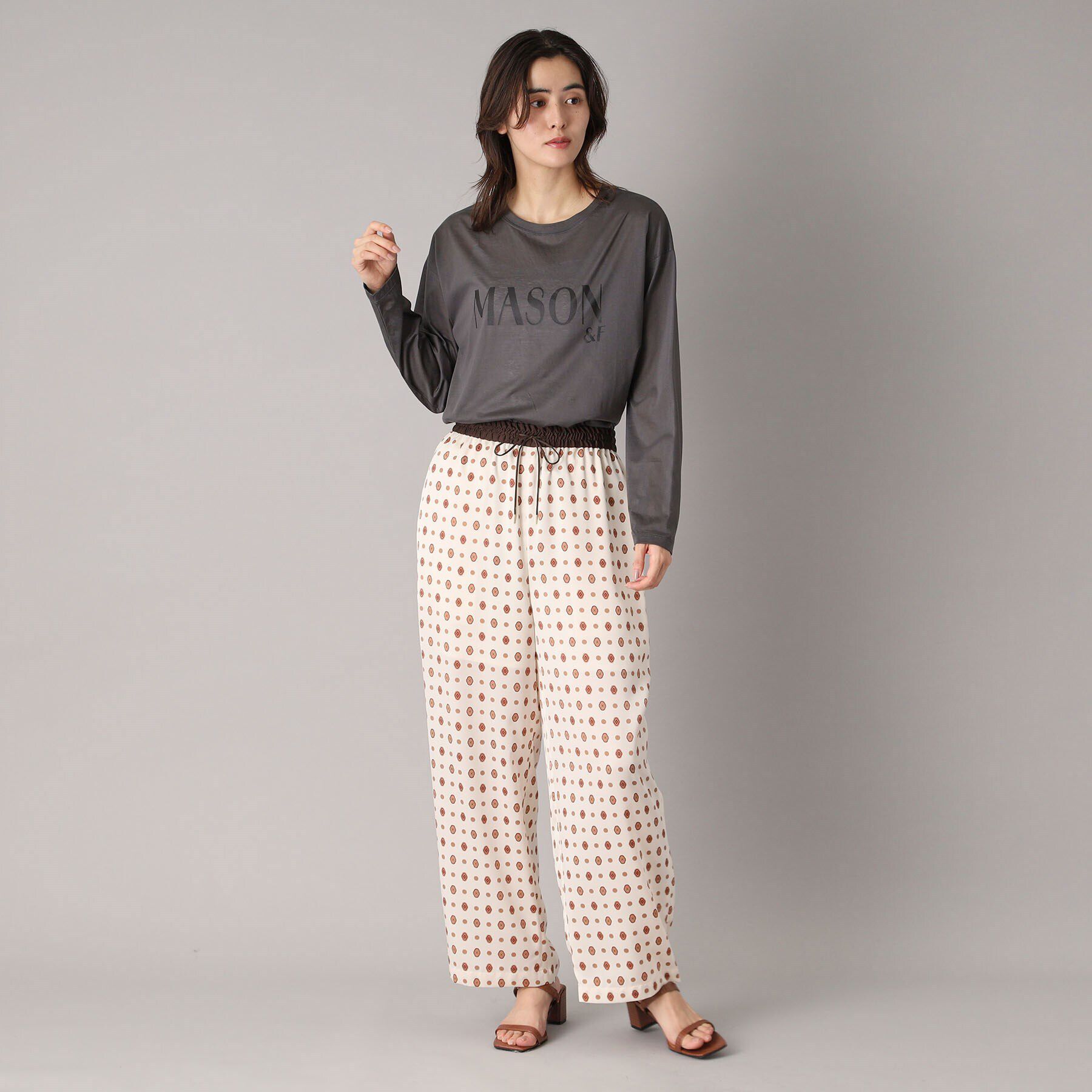 DRESSTERIOR「【接触冷感/洗える】シアーメゾンロゴロンTEE」|Tシャツ・カットソー|