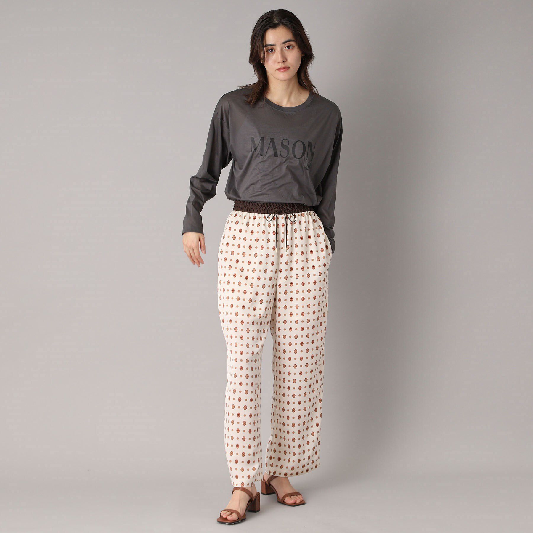 DRESSTERIOR「【接触冷感/洗える】シアーメゾンロゴロンTEE」|Tシャツ・カットソー|