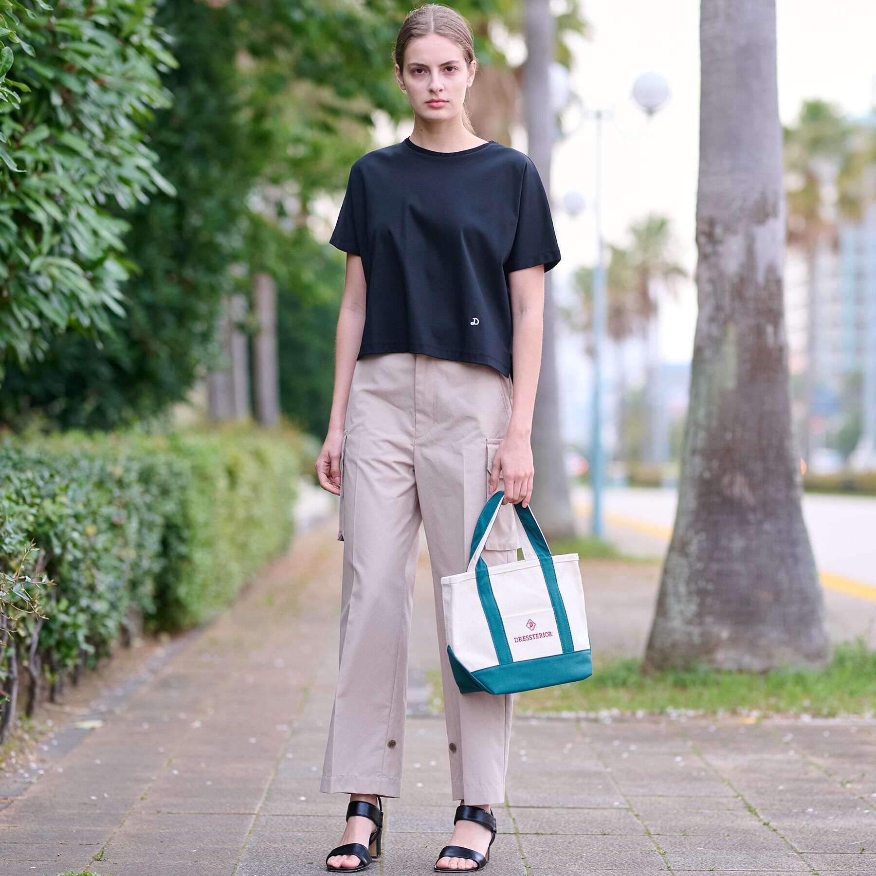 DRESSTERIOR「【接触冷感/抗菌防臭/消臭】アイスクリアコットンドルマンT」|Tシャツ・カットソー|