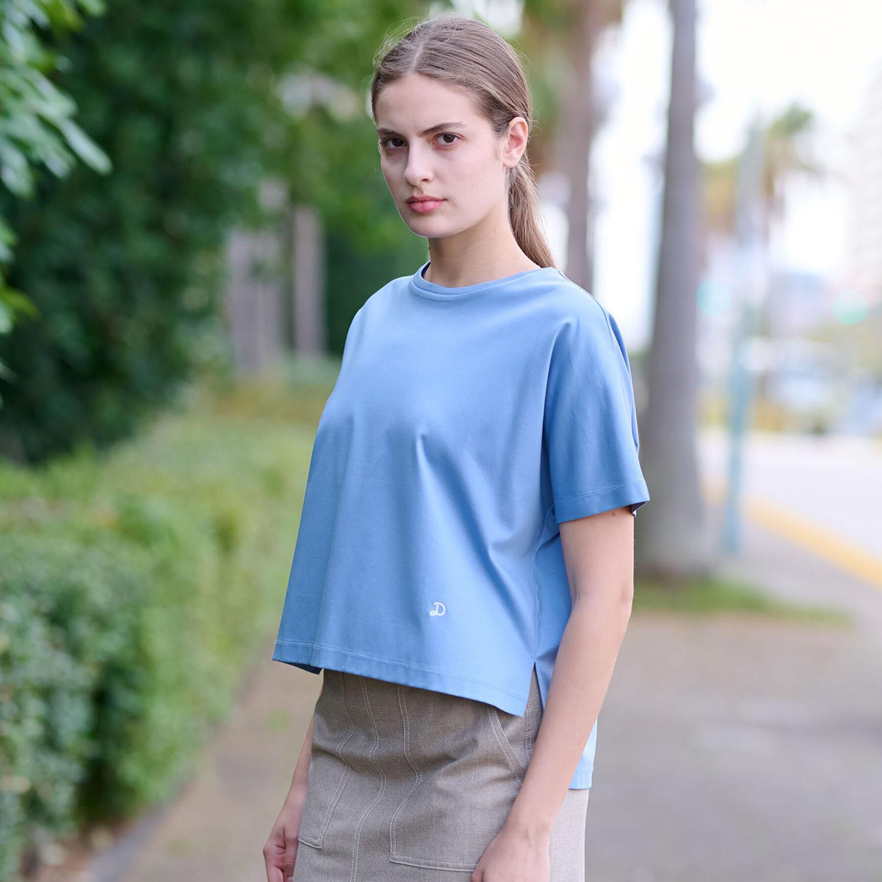 DRESSTERIOR「【接触冷感/抗菌防臭/消臭】アイスクリアコットンドルマンT」|Tシャツ・カットソー|