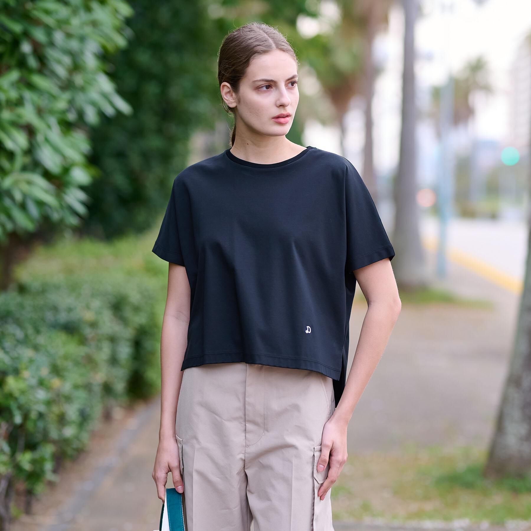 DRESSTERIOR「【接触冷感/抗菌防臭/消臭】アイスクリアコットンドルマンT」|Tシャツ・カットソー|