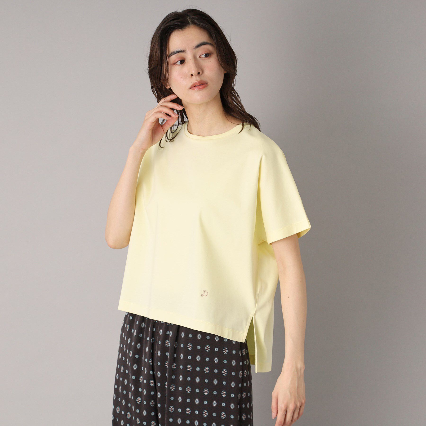 DRESSTERIOR「【接触冷感/抗菌防臭/消臭】アイスクリアコットンドルマンT」|Tシャツ・カットソー|