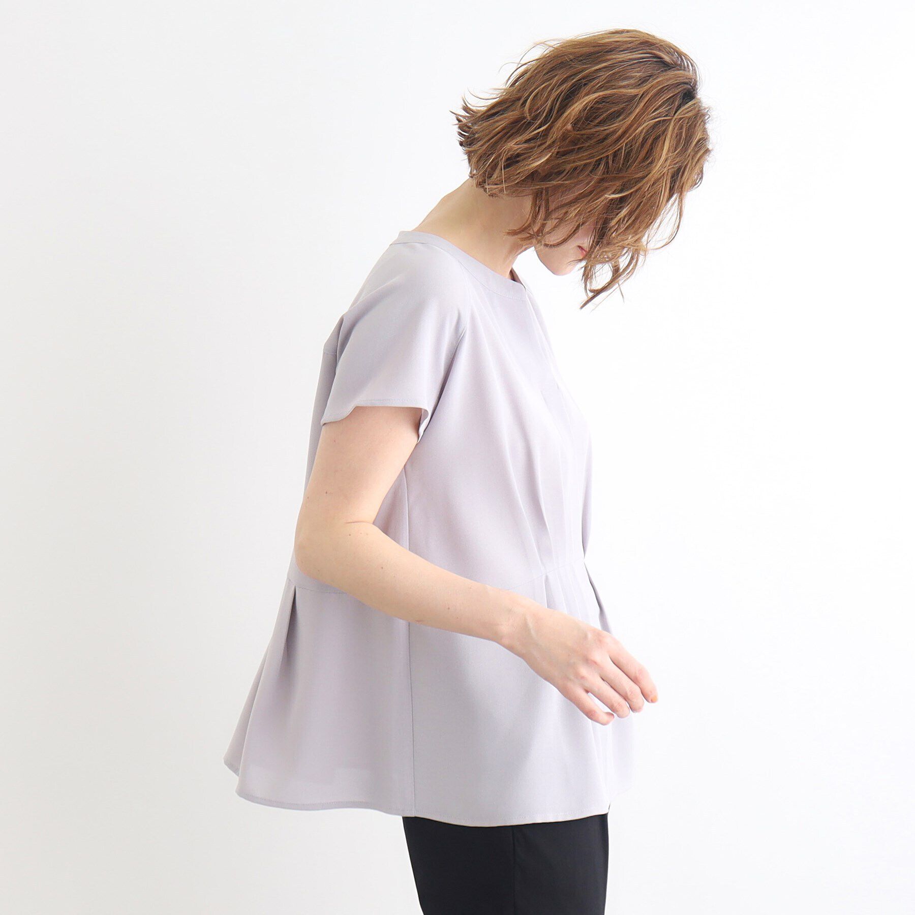 grove「スキッパーウエストタックペプラムブラウス」|シャツ・ブラウス|