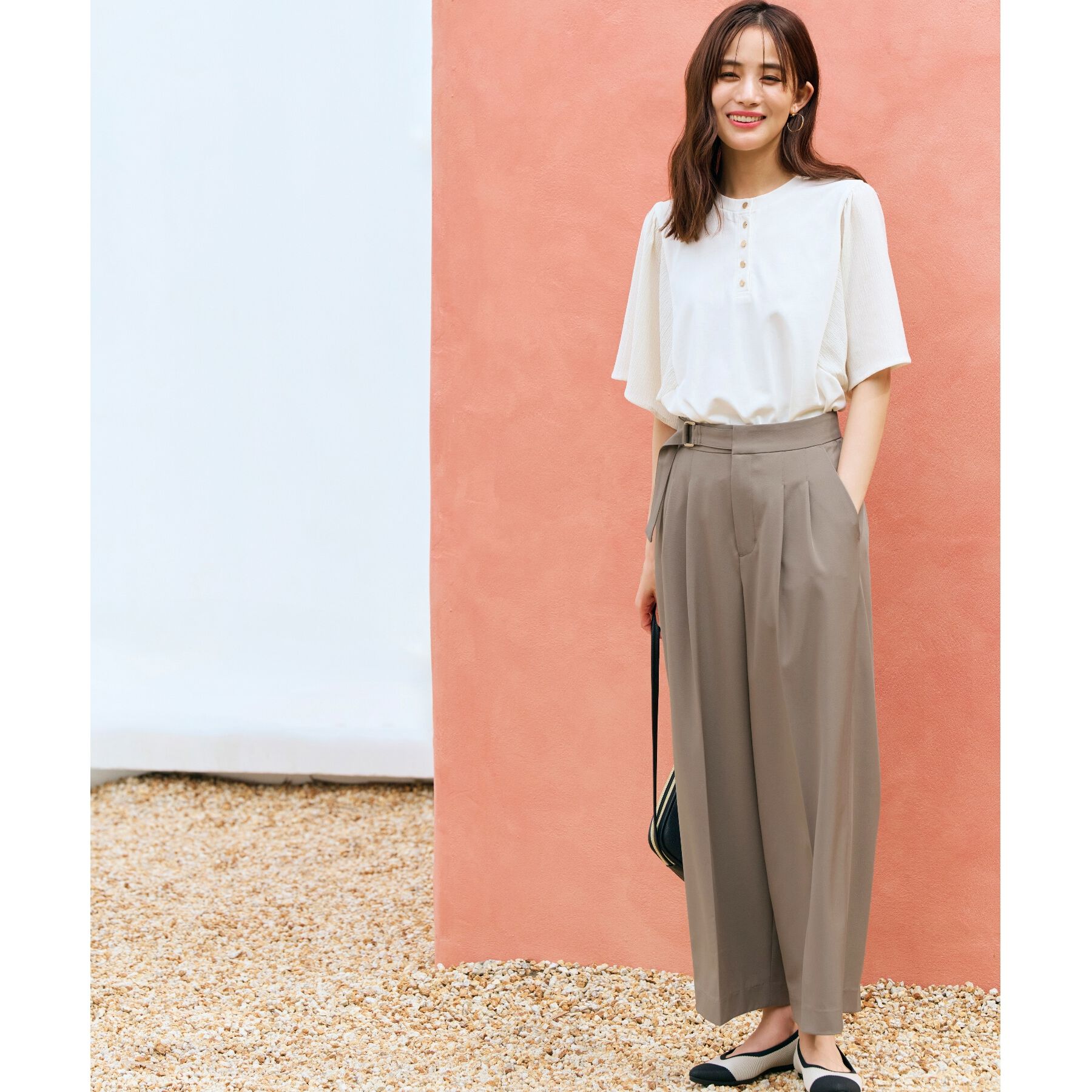 grove「＜接触冷感＞ドレープワイドパンツ」|その他|