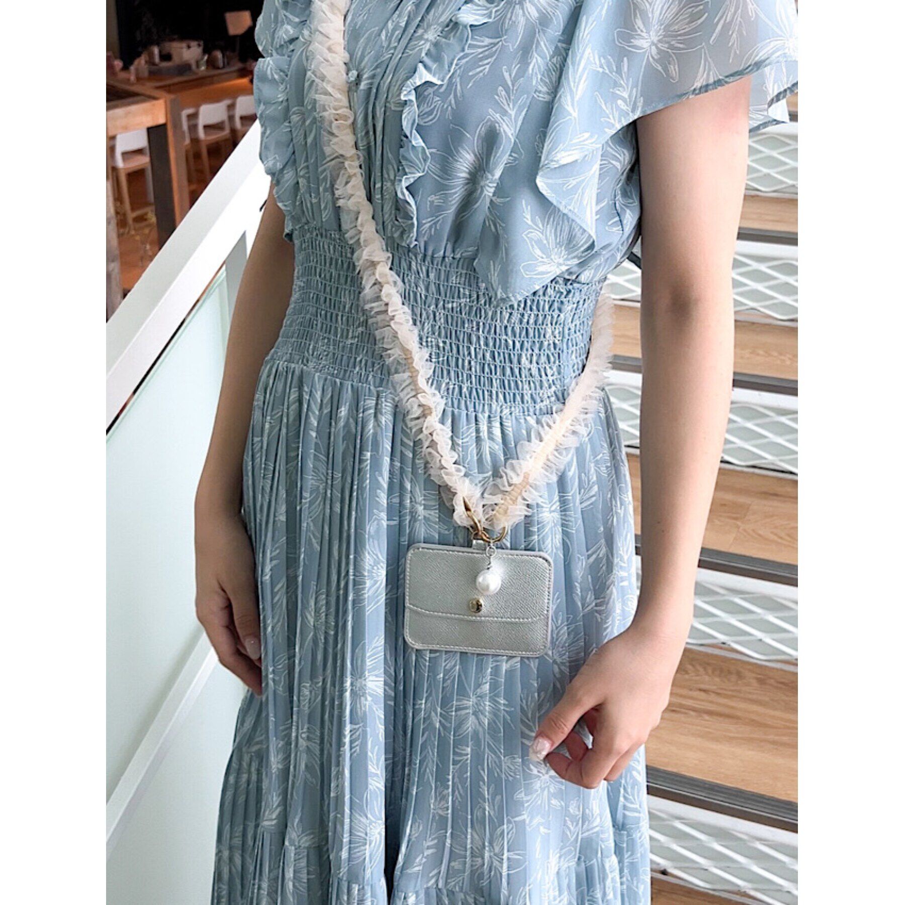 grove「チュールチャームロング」|キーケース|