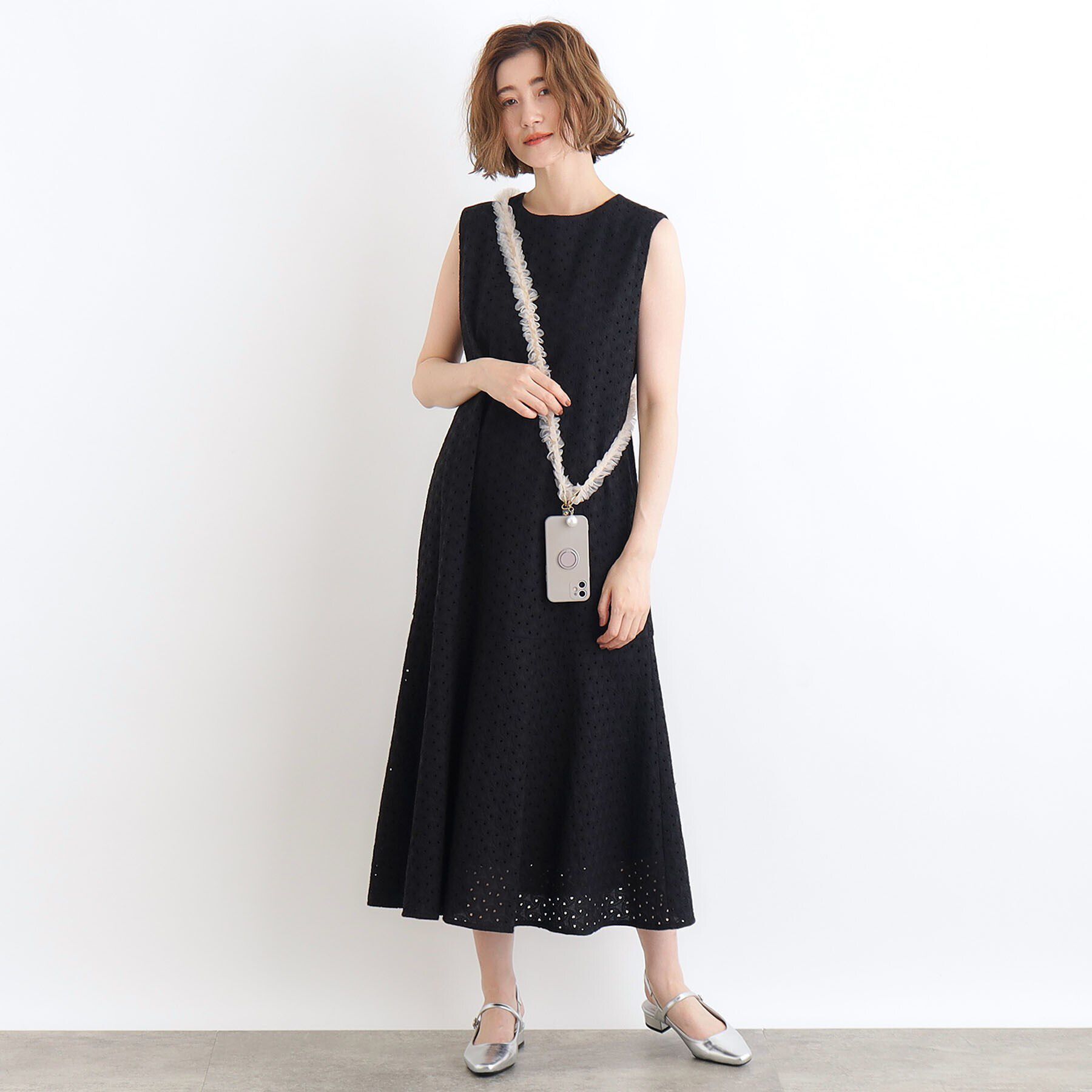 grove「チュールチャームロング」|キーケース|