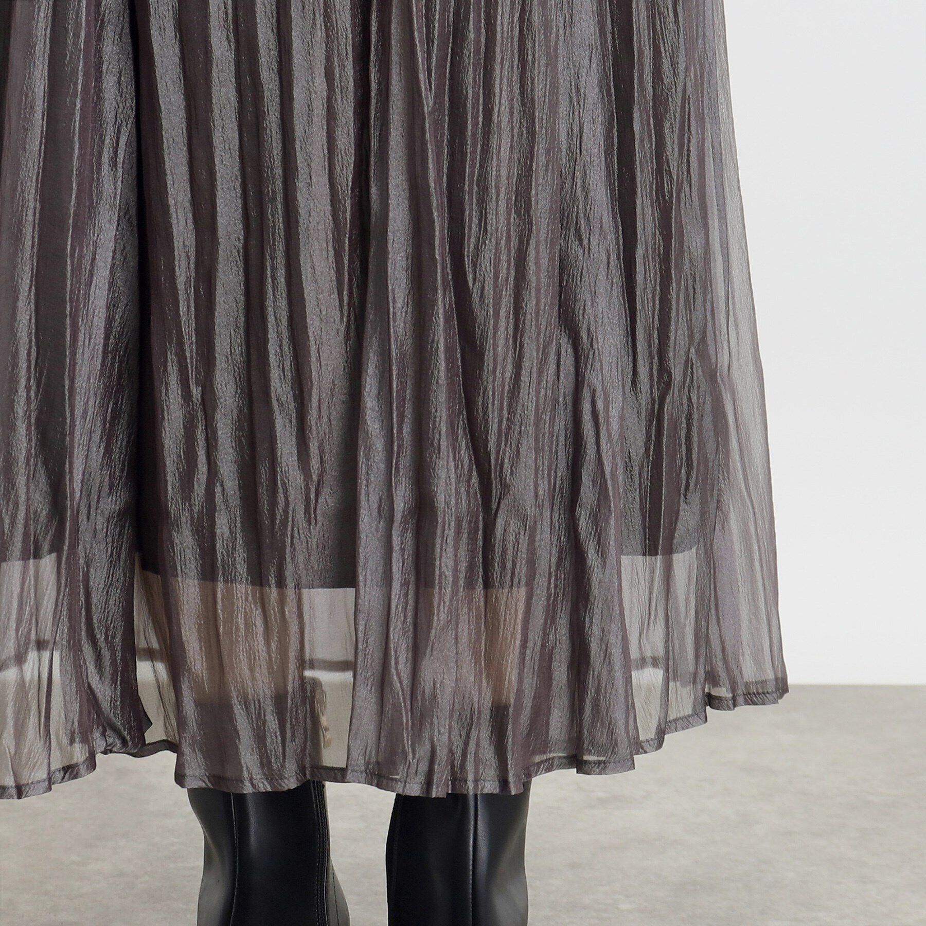 grove「オーガンジープリーツスカート」|スカート|