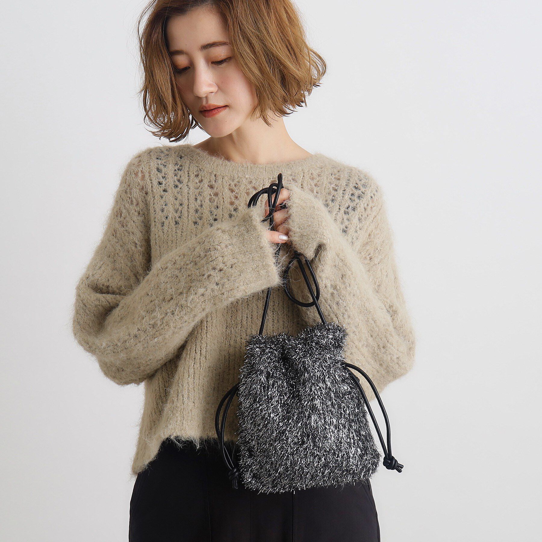 grove「【雑誌掲載】アソート巾着ミニショルダー」|ショルダー・メッセンジャー|