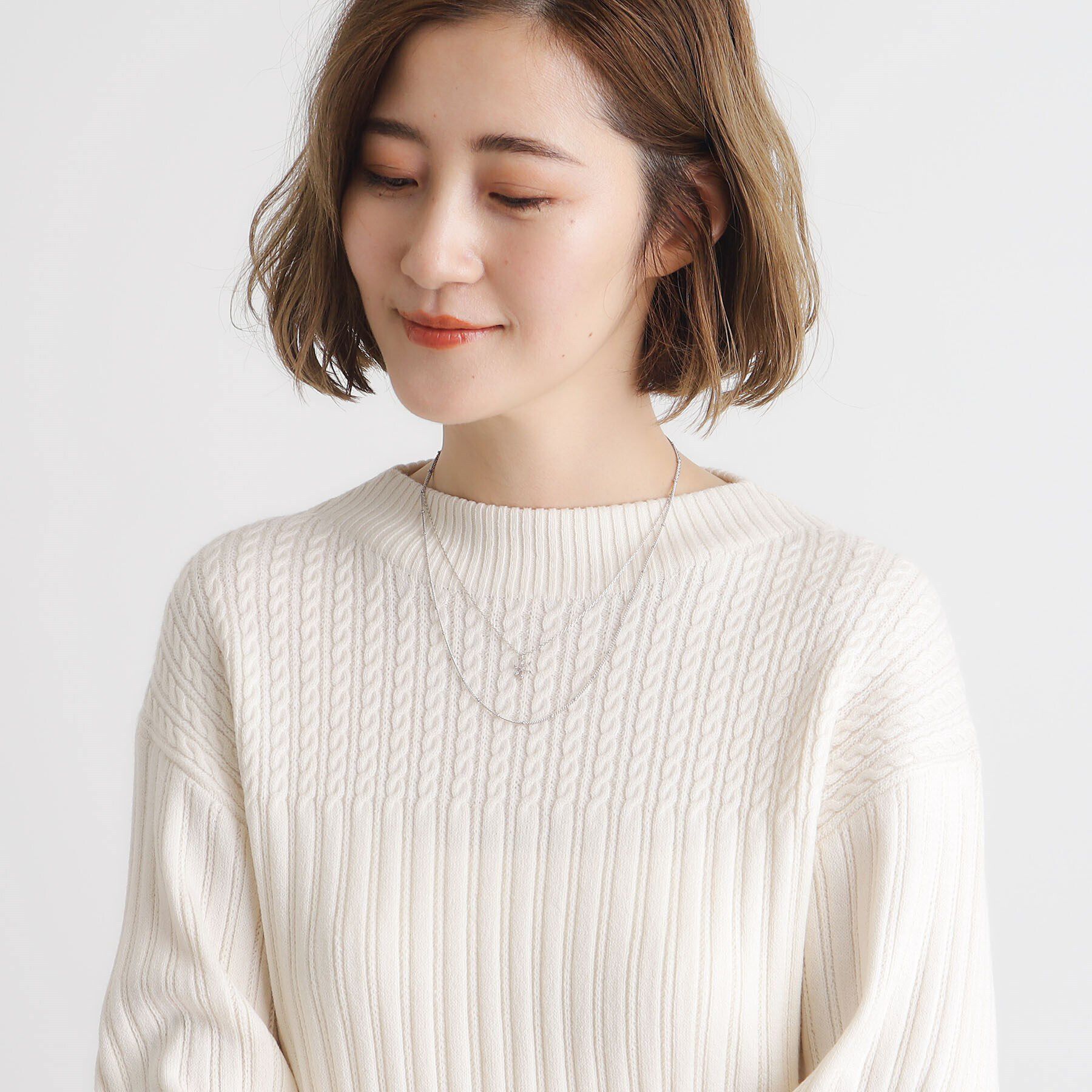 grove「雪の結晶2連ネックレス」|ネックレス|