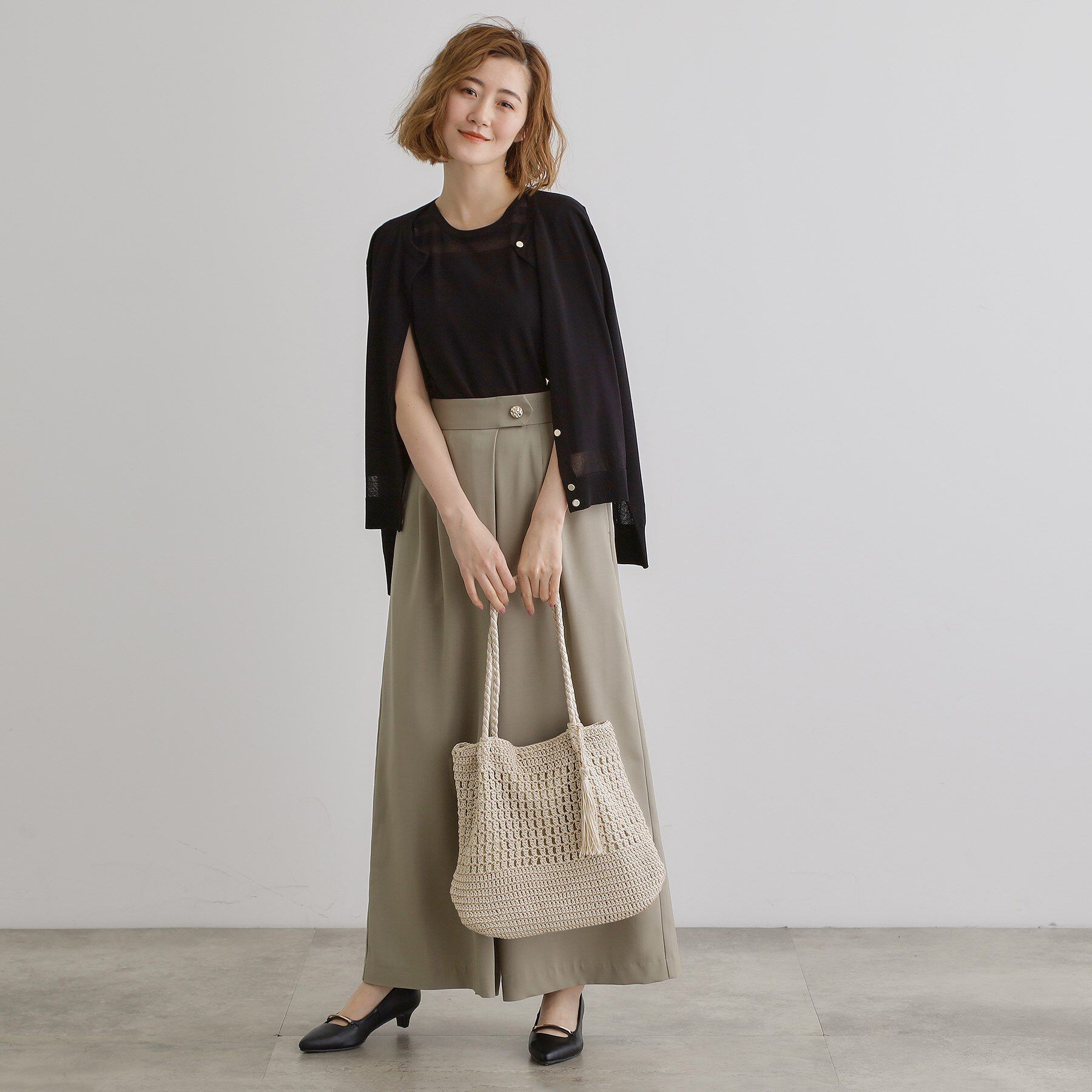 grove「タッセルレーヨントート」|トートバッグ|