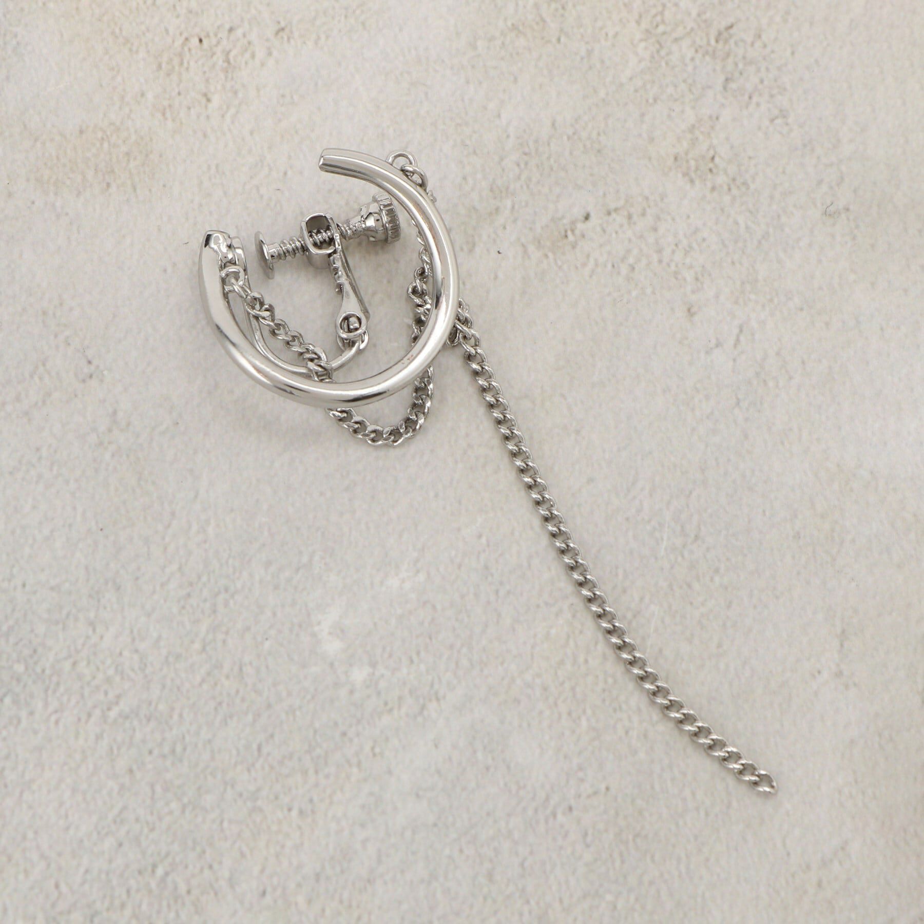 grove「メタルチェーンイヤリング」|イヤリング|