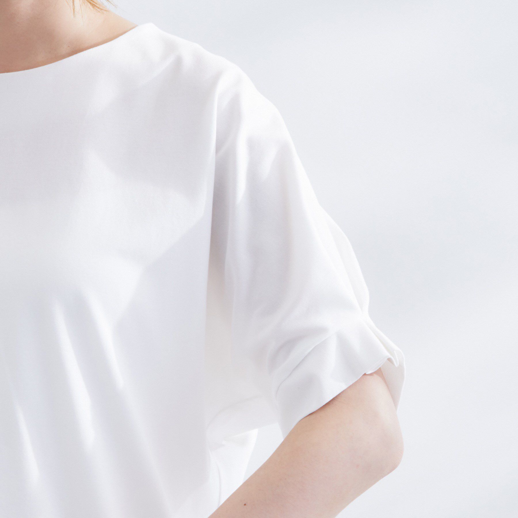 grove「【UVカット/ひんやり/二の腕カバー】タックドルマンプルオーバー」|Tシャツ・カットソー|